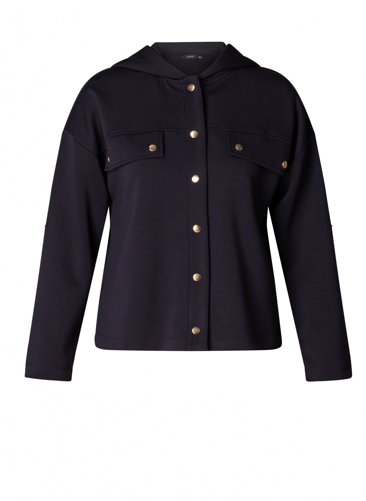Yest Nelleke Snap Front Hoodie