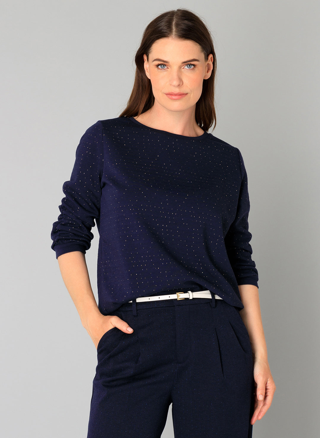 Yest Olvin Ruched 1/2 Sleeve Top