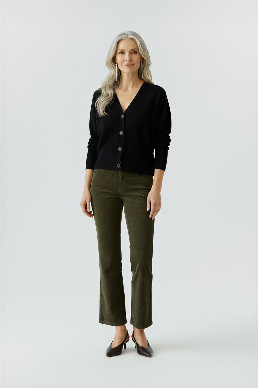 Oui 5 Pocket Corduroy Pant
