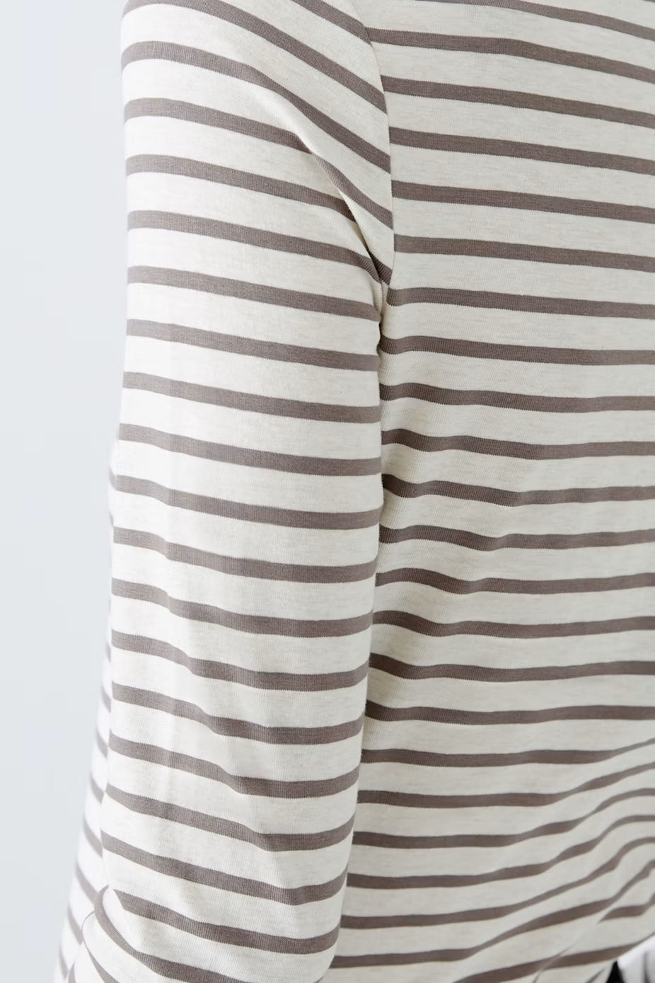 Oui Sumiko Long Sleeve Striped T-Shirt