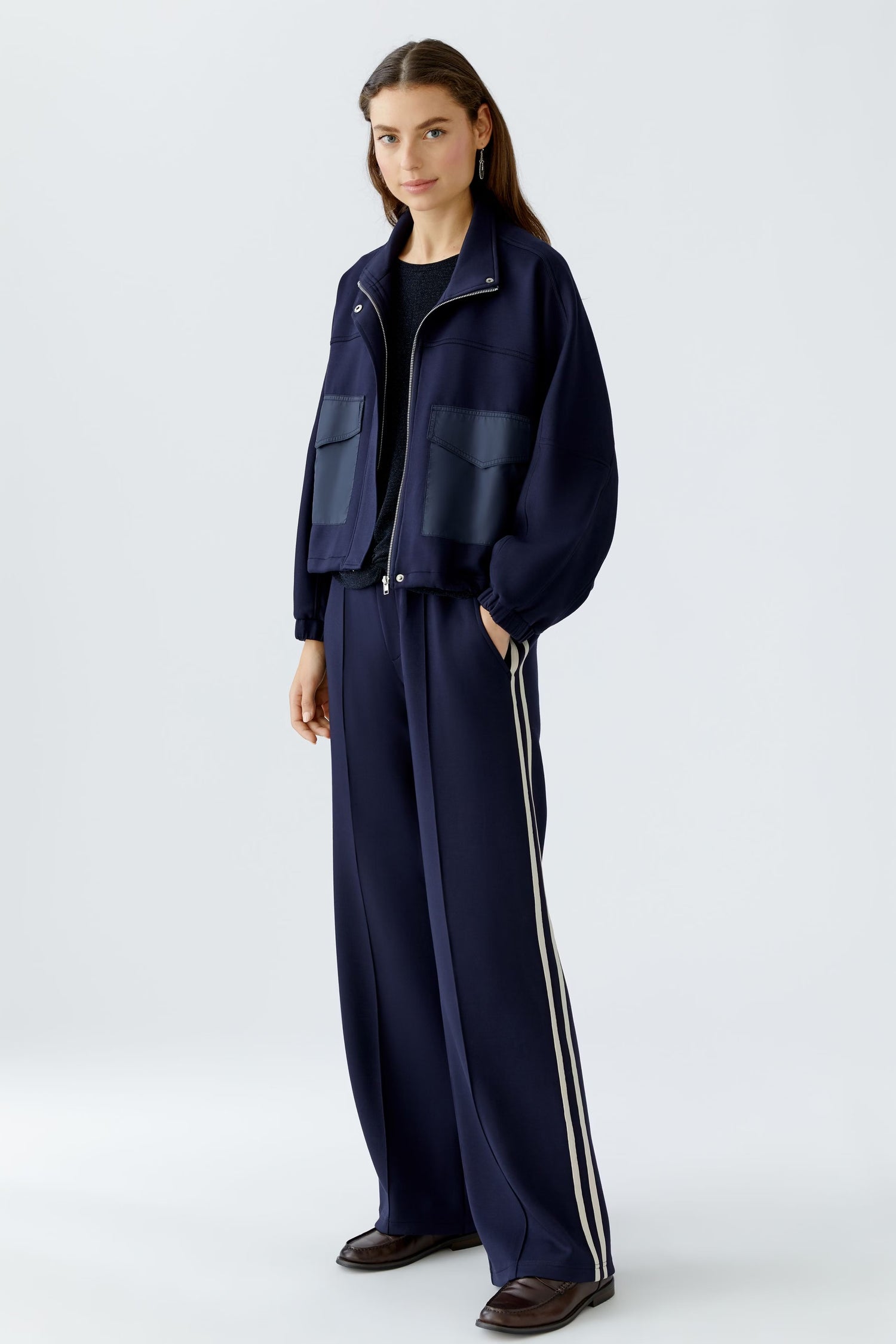 Oui Pull On Pant With Side Stripe