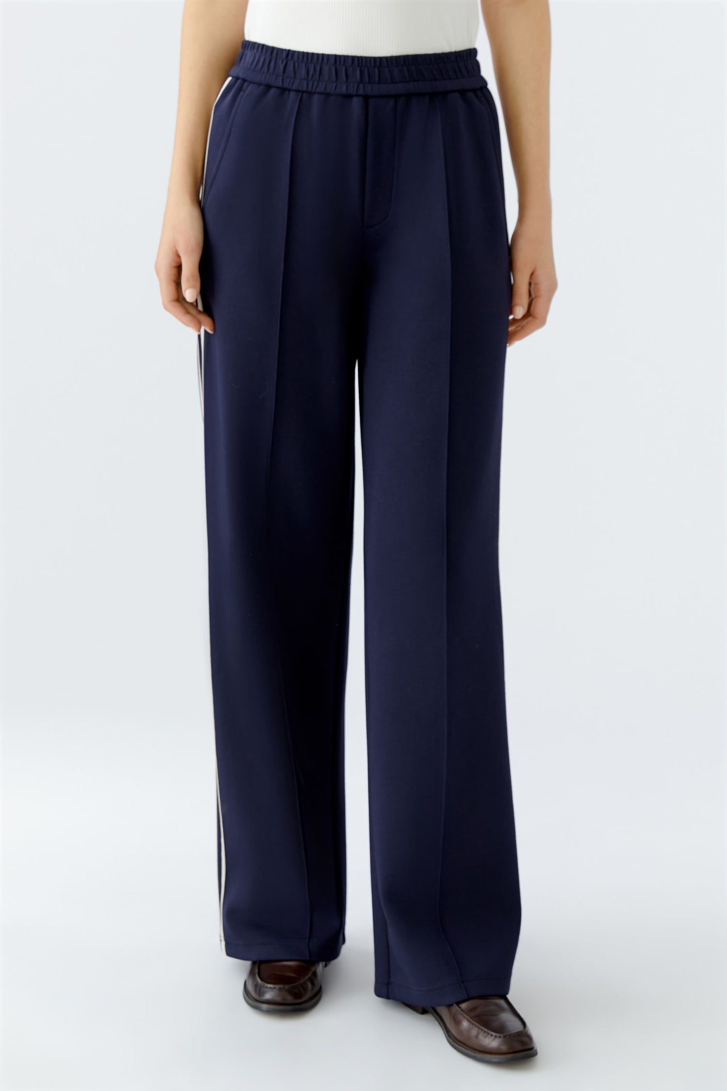 Oui Pull On Pant With Side Stripe