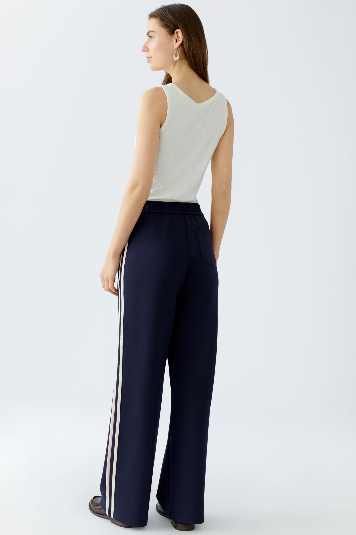 Oui Pull On Pant With Side Stripe