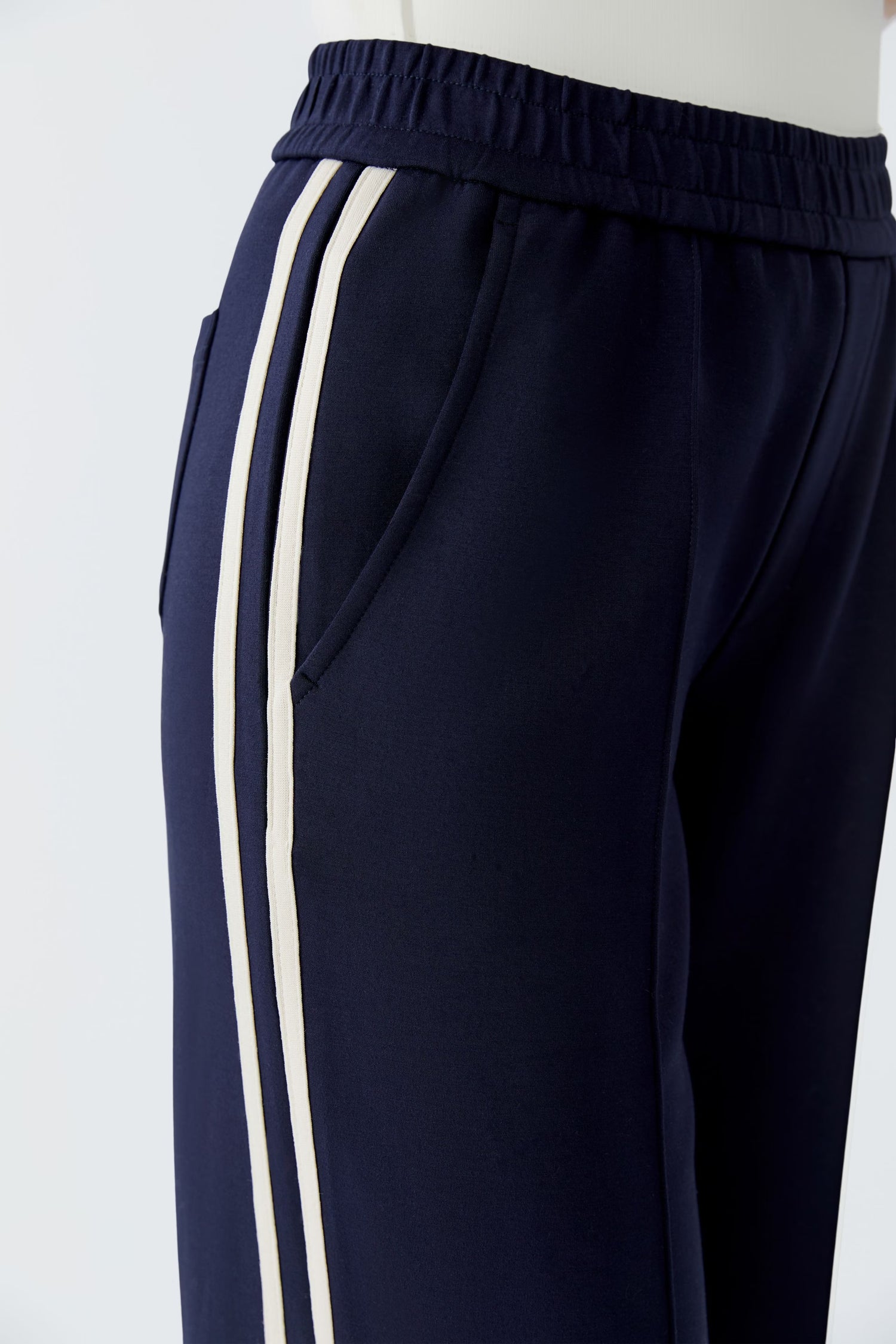 Oui Pull On Pant With Side Stripe
