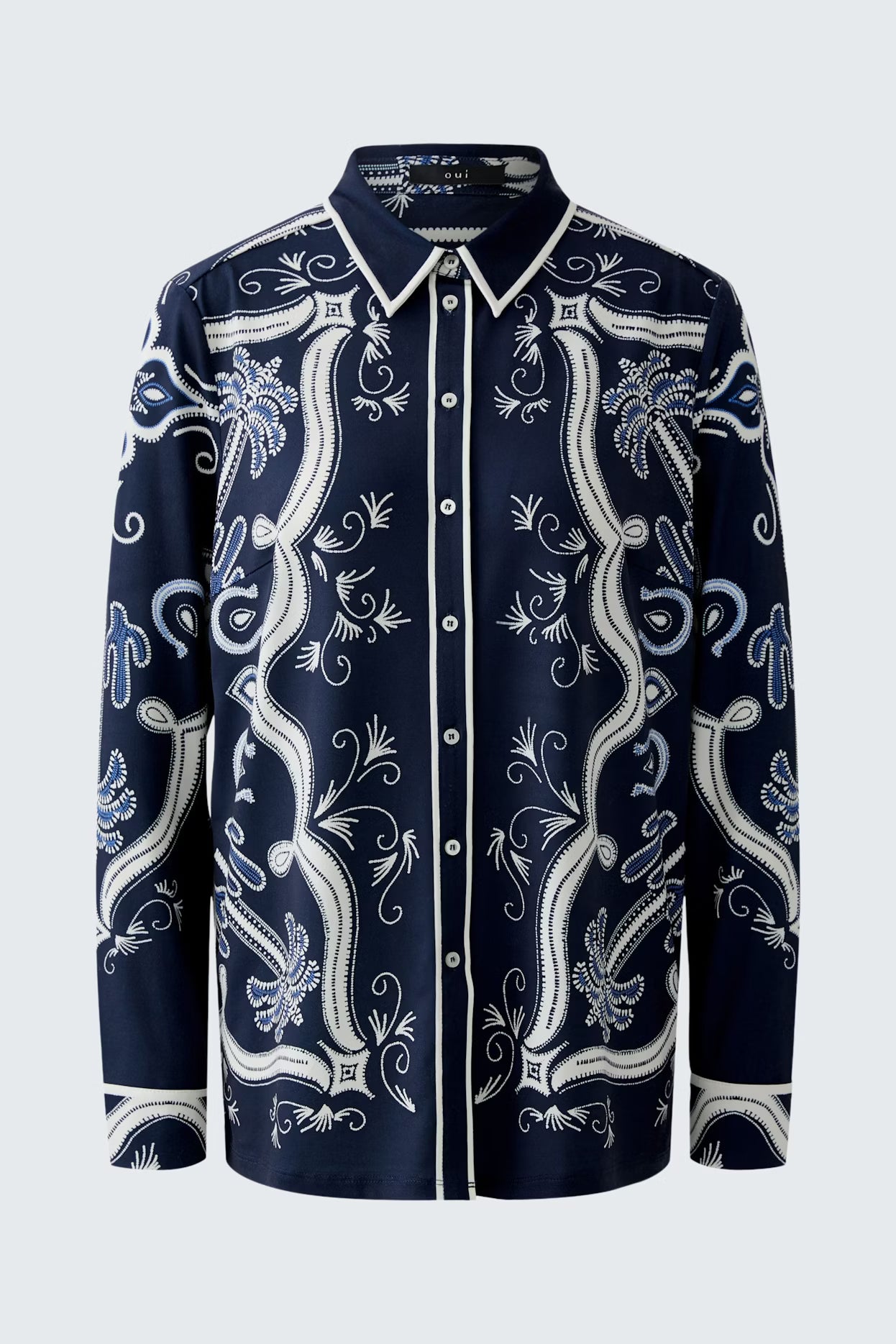 Oui Printed Western Shirt