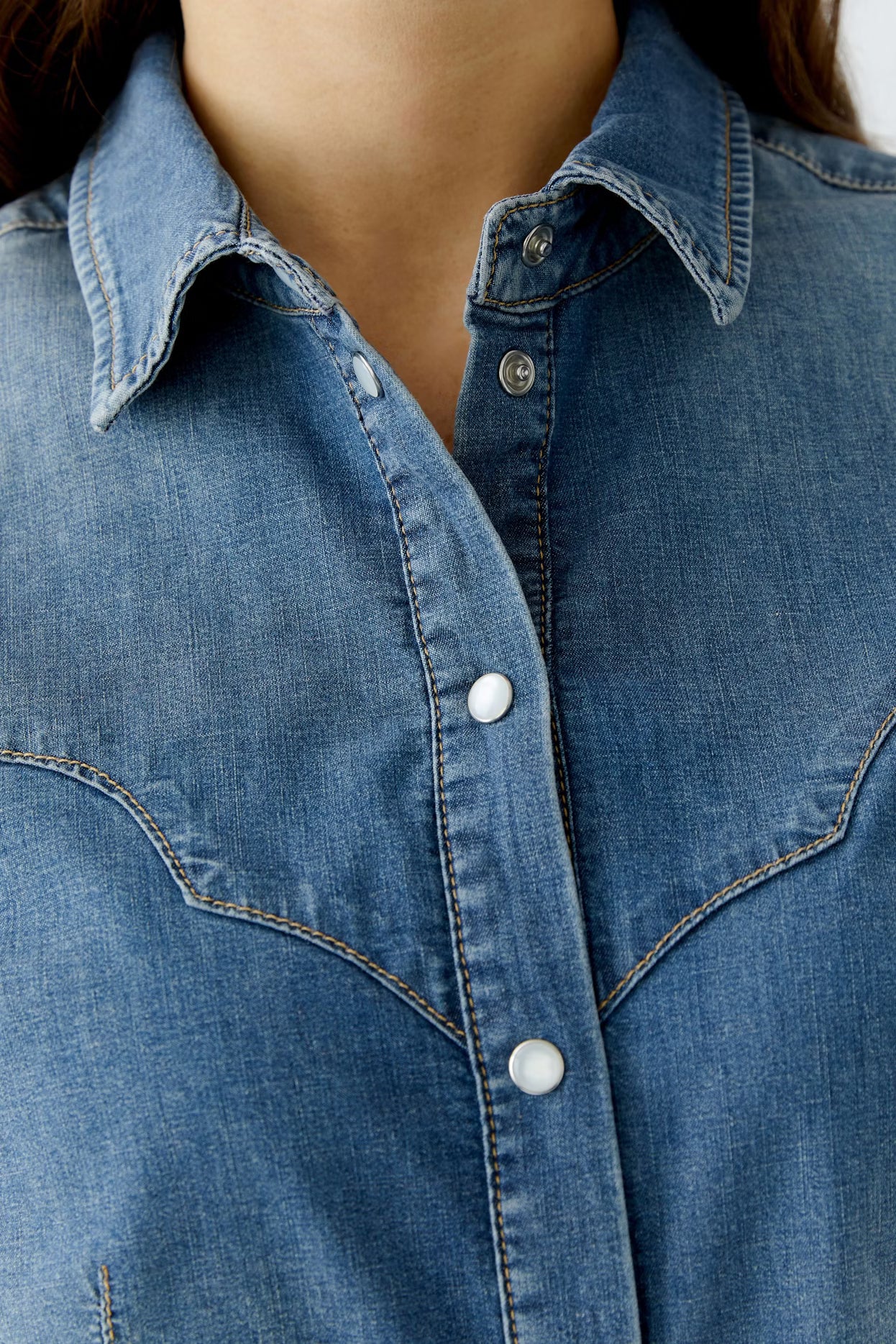 Oui Western Denim Shirt