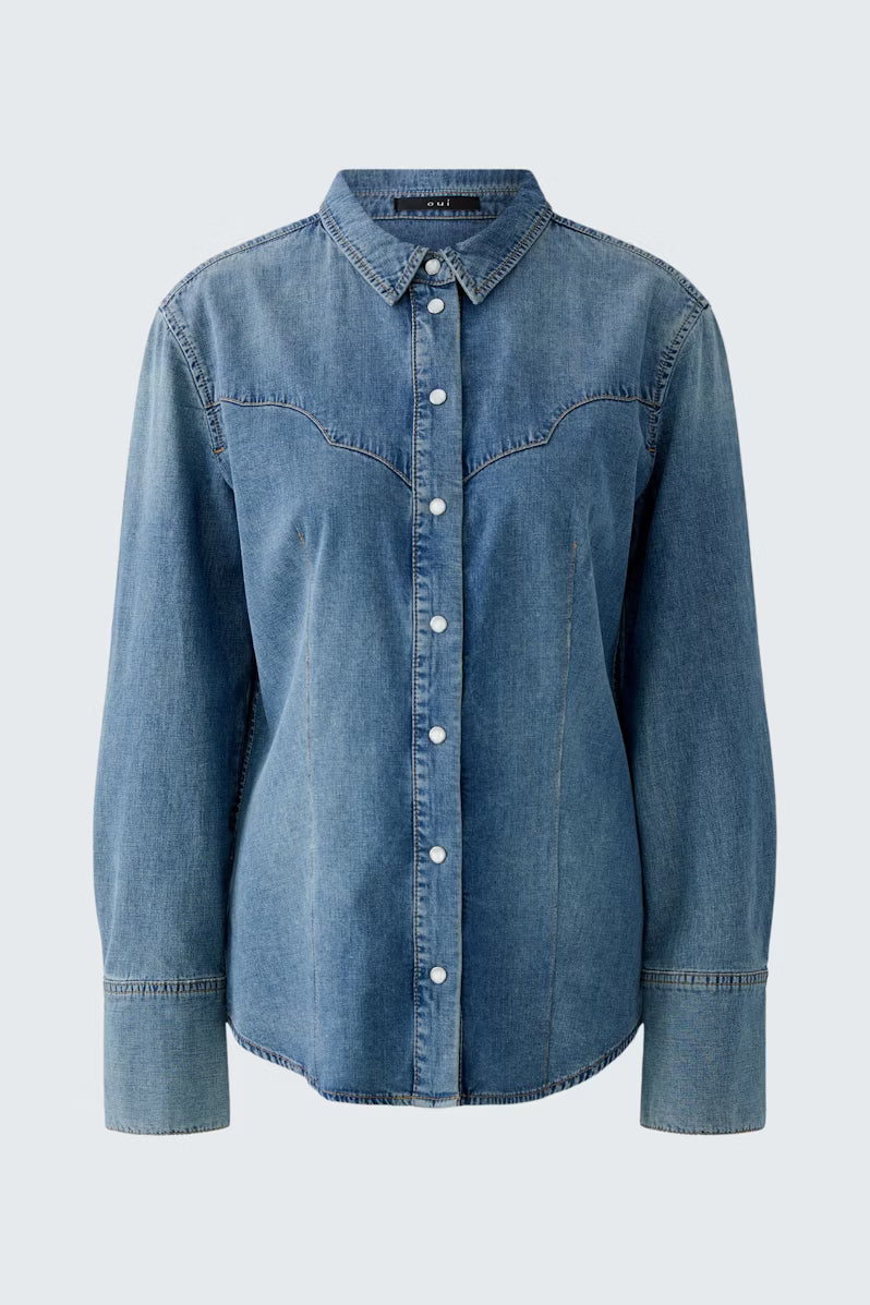 Oui Western Denim Shirt