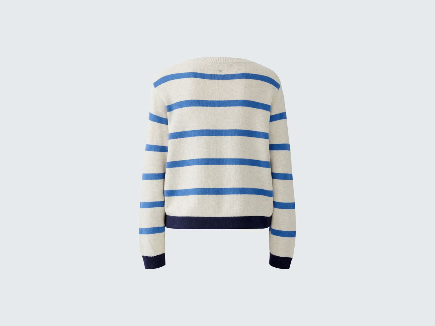 Oui Striped Sweater With Drawcord