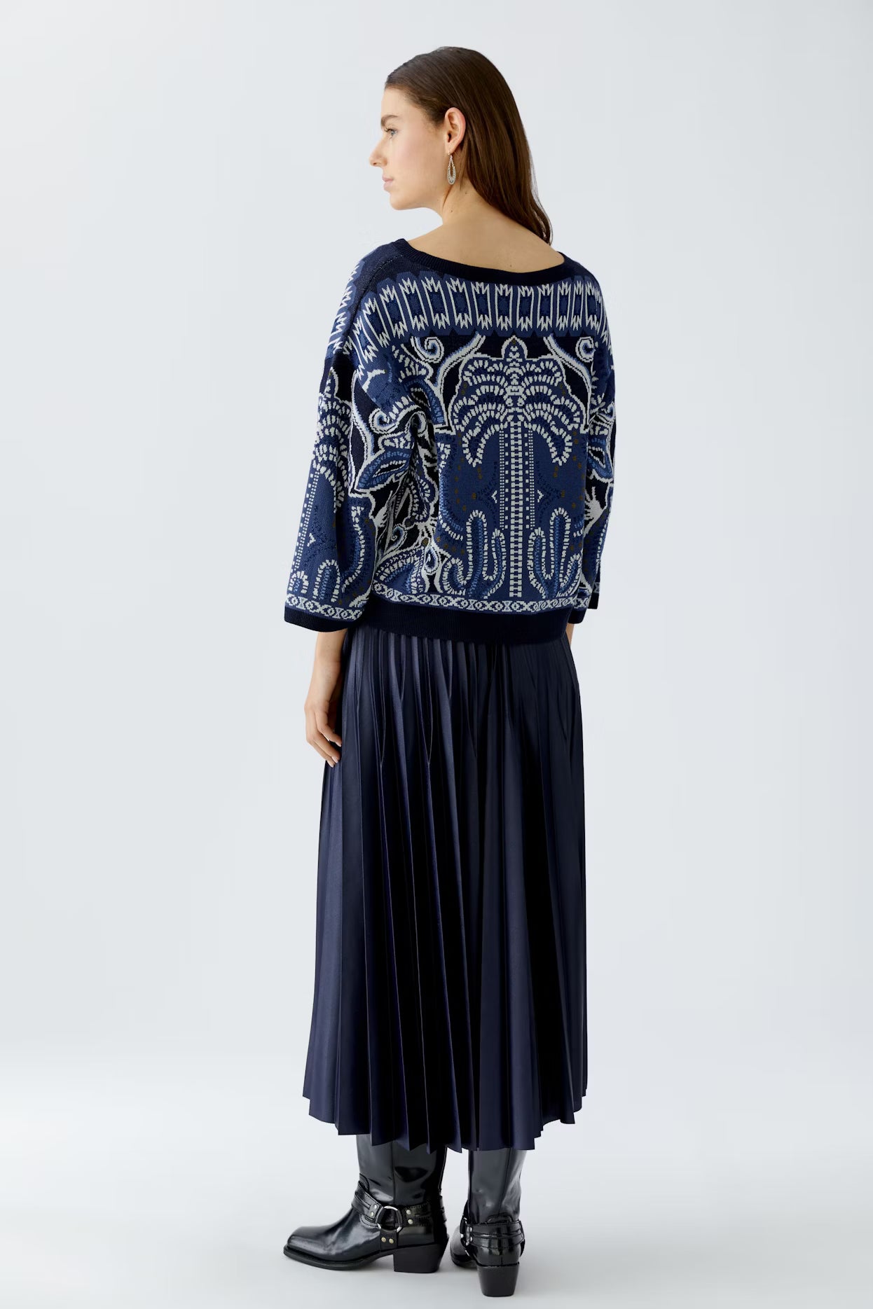 Oui Western Design Sweater