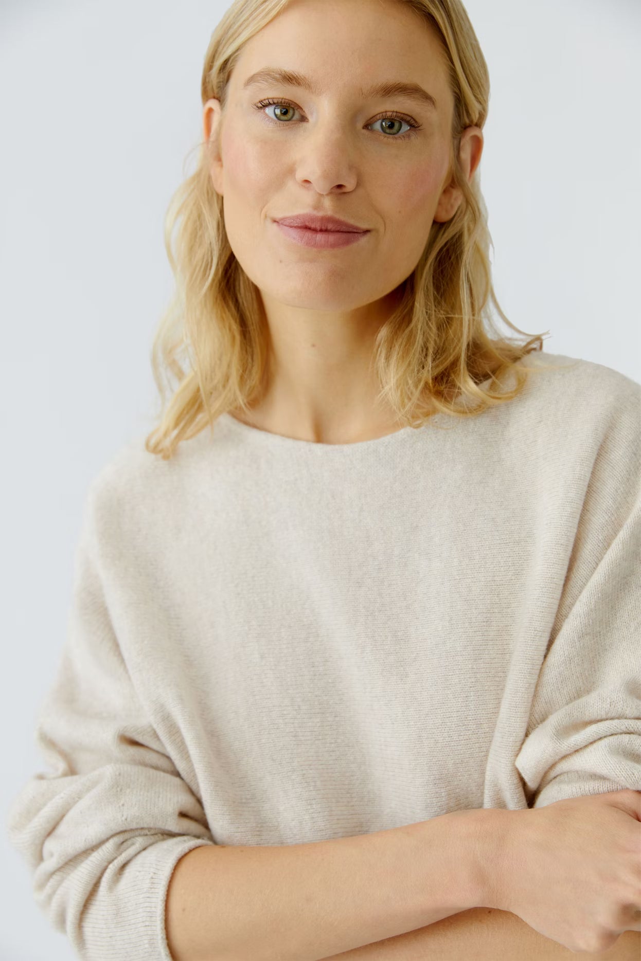 Oui Crew Neck Sweater With Pockets