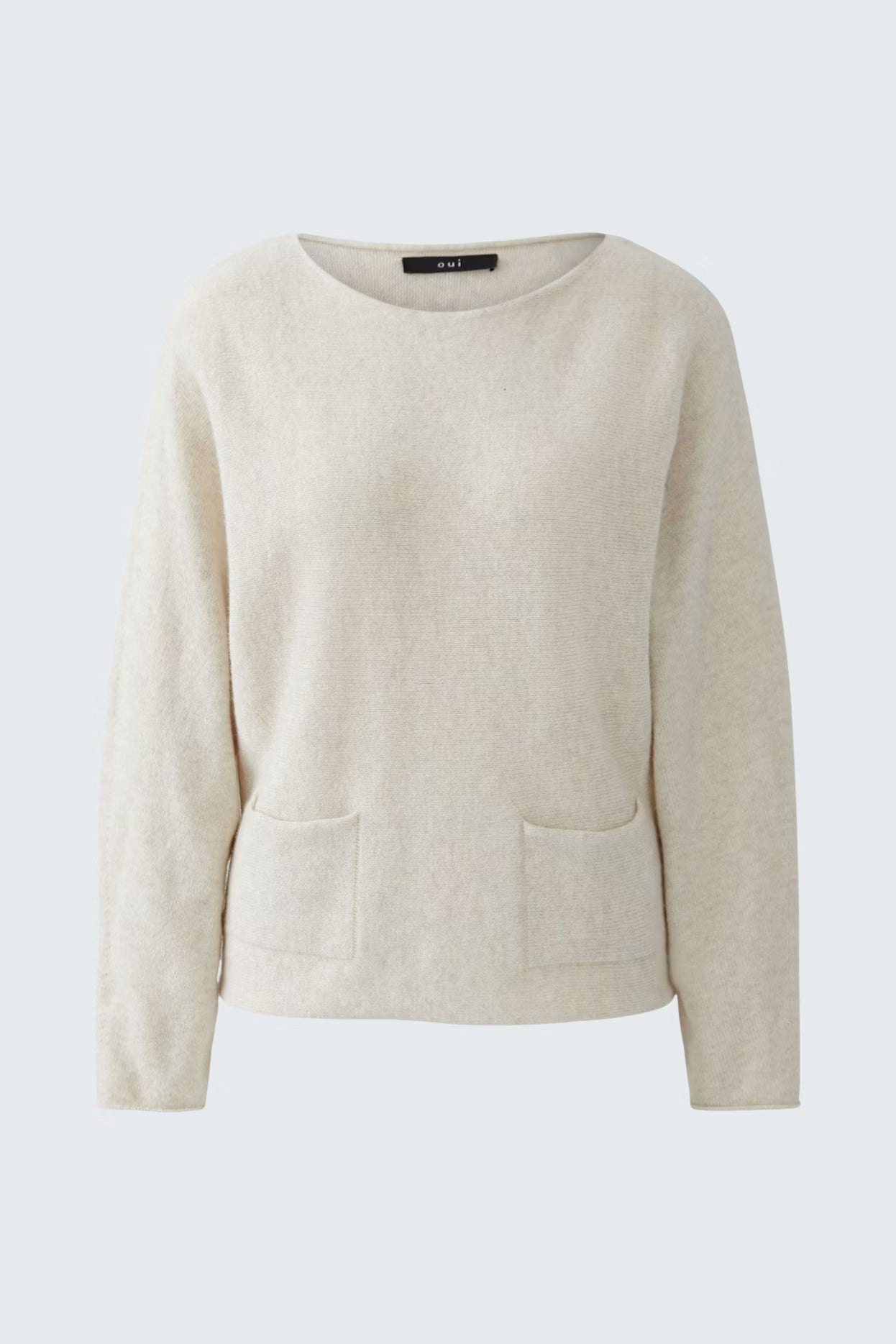 Oui Crew Neck Sweater With Pockets