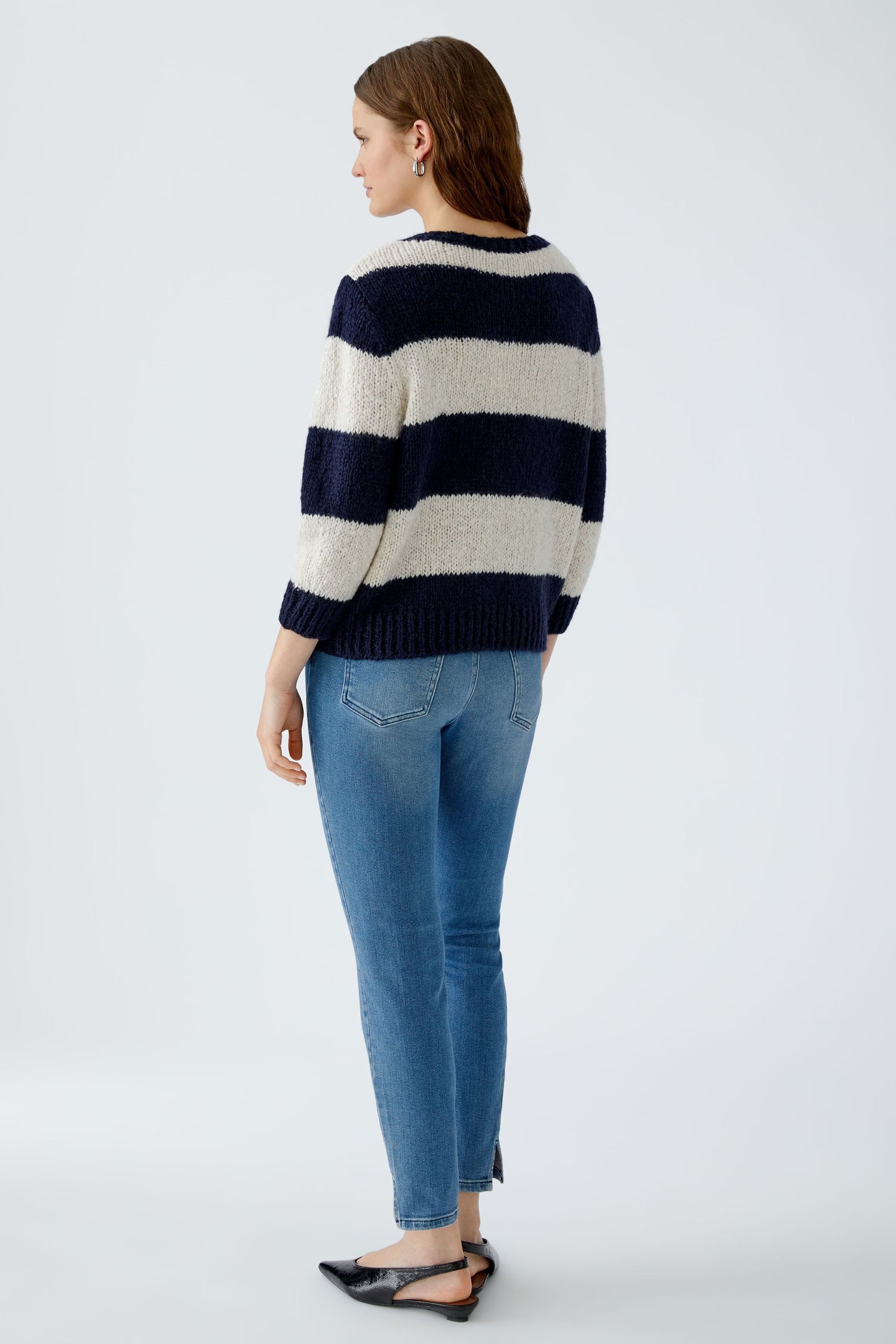Oui Esmy Wide Striped Sweater