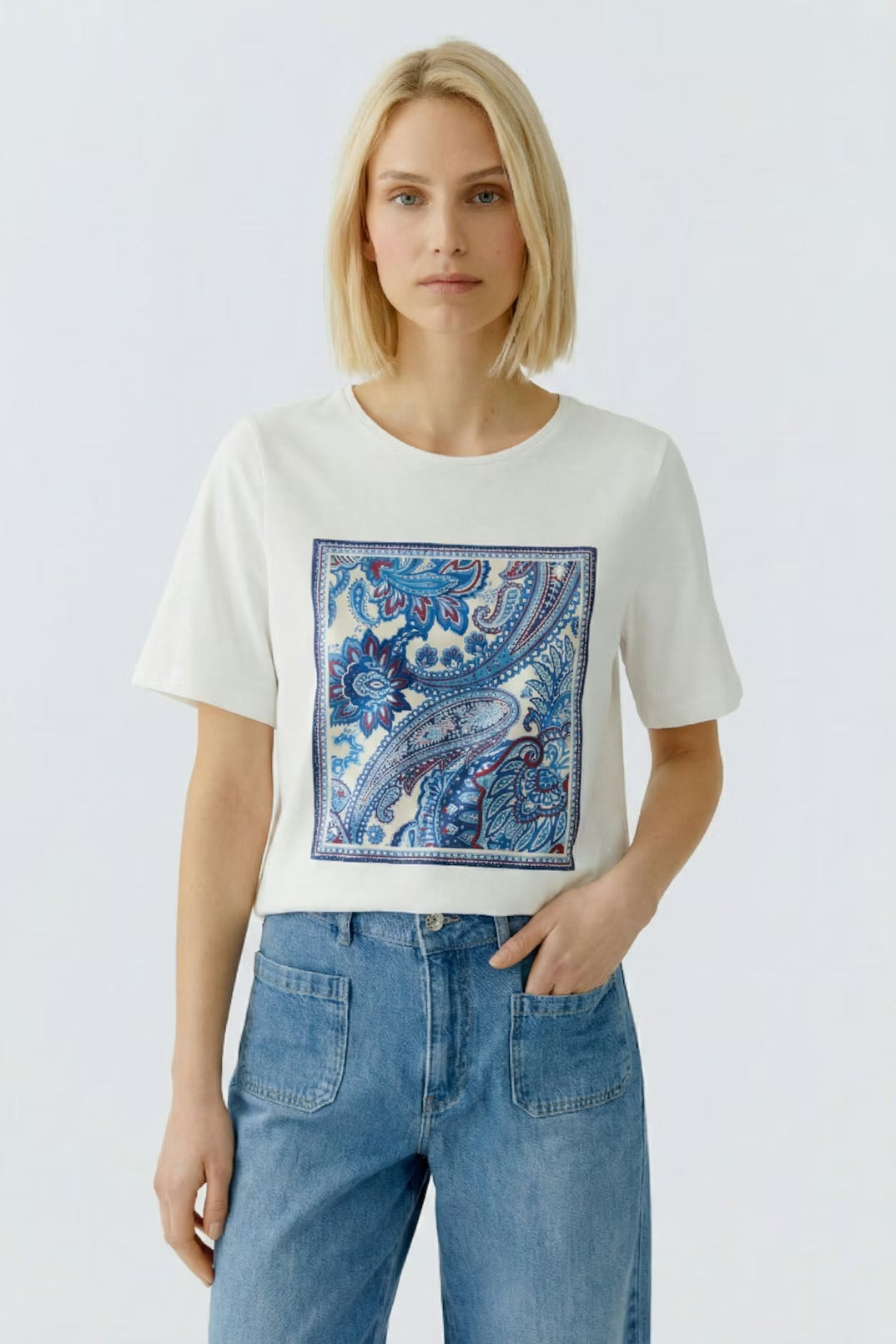 Oui Print Front T-Shirt