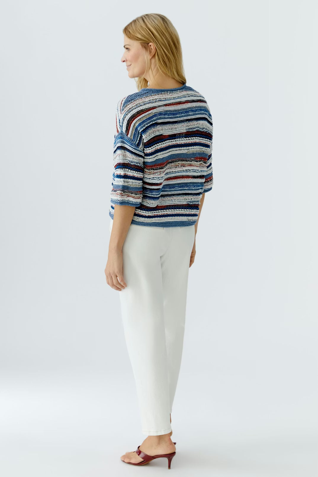 Oui Variegated Stripe Pullover