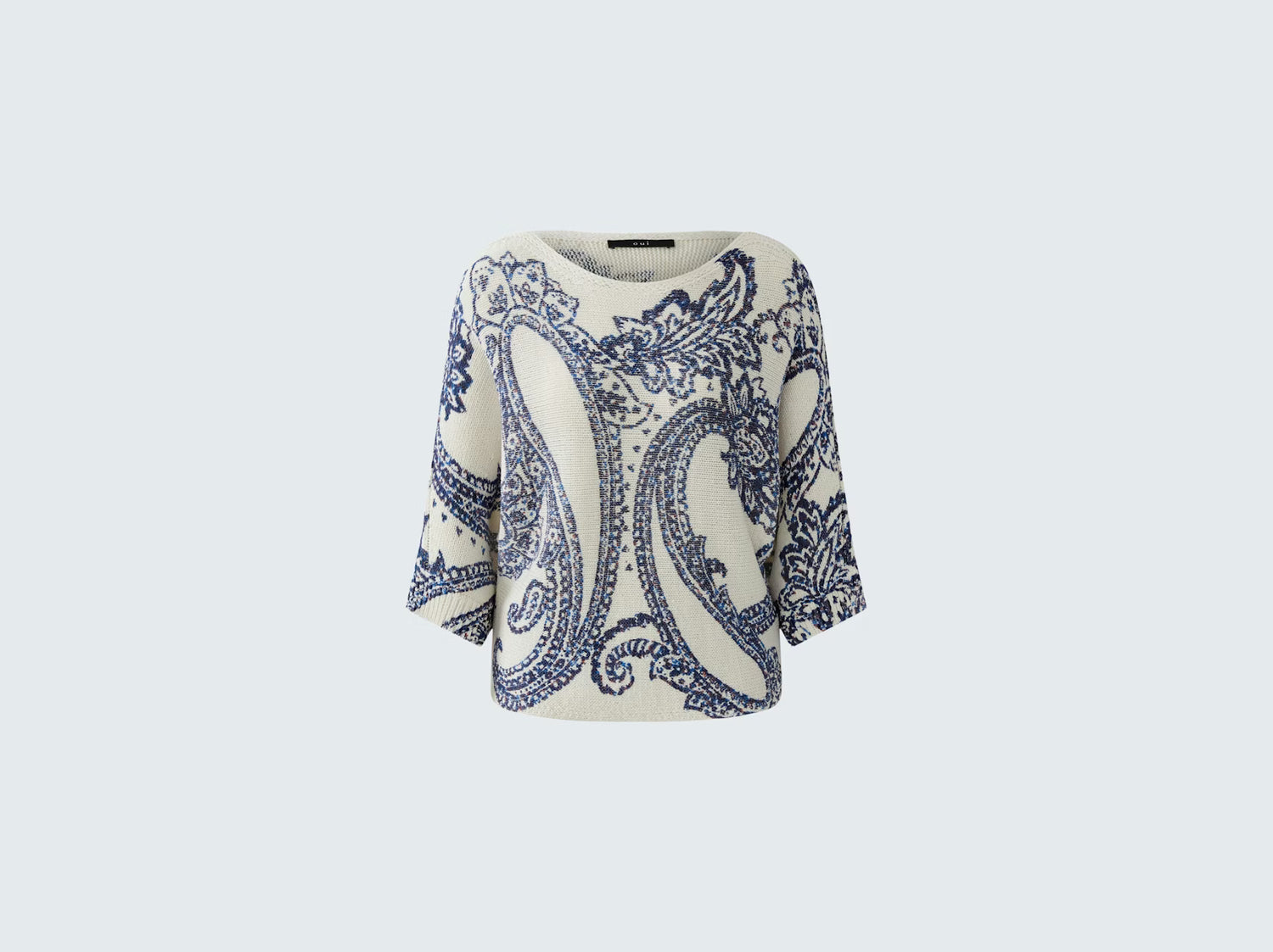 Oui Paisley Pullover