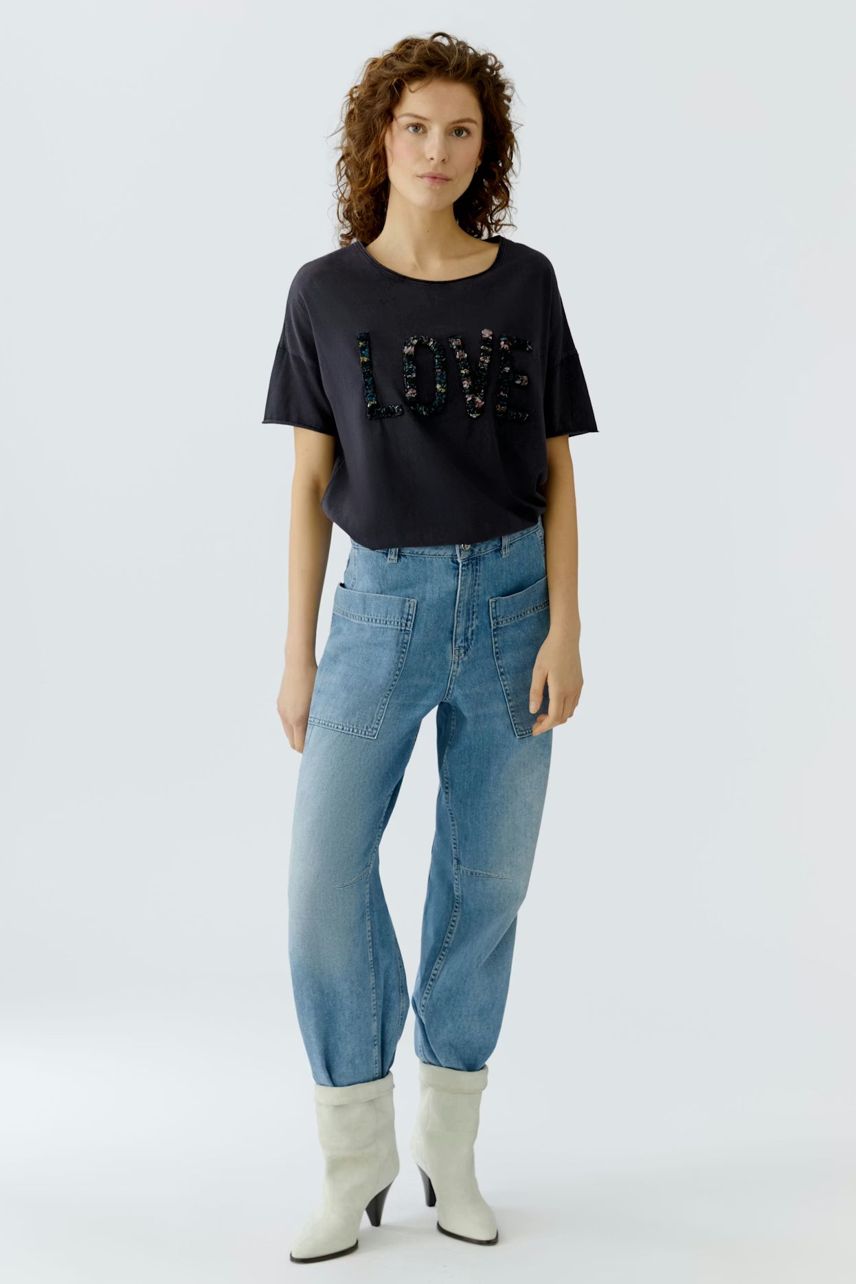 Oui Love Embellished T-Shirt