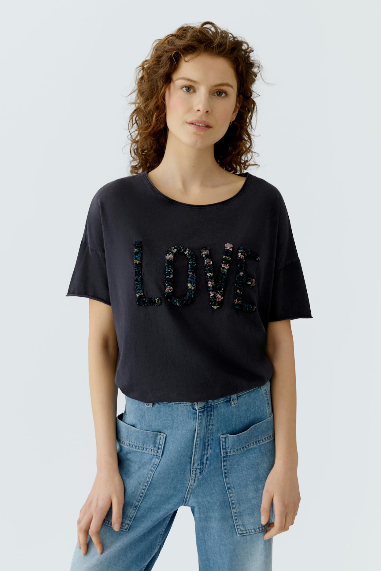 Oui Love Embellished T-Shirt