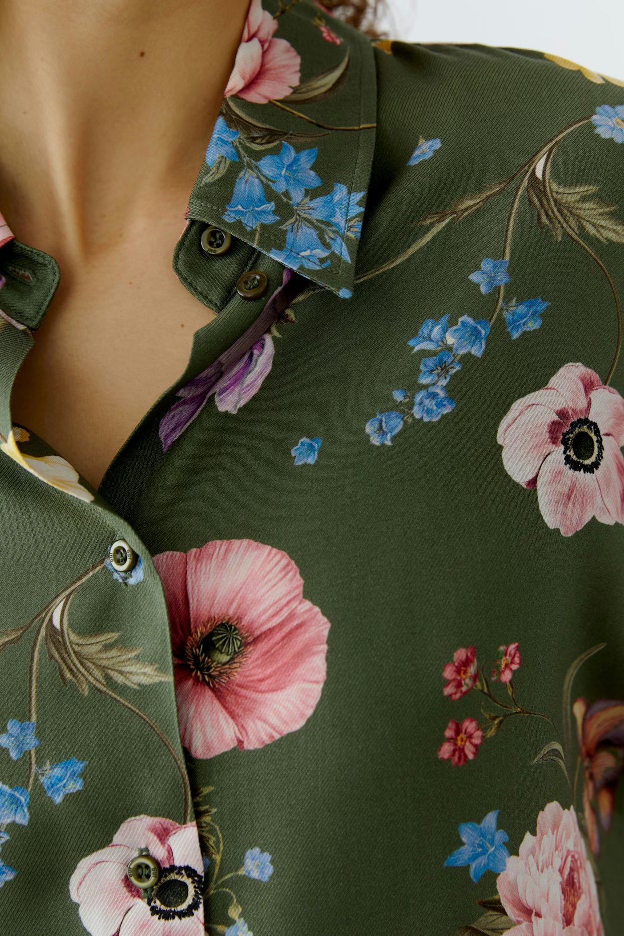 Oui Floral Print Blouse