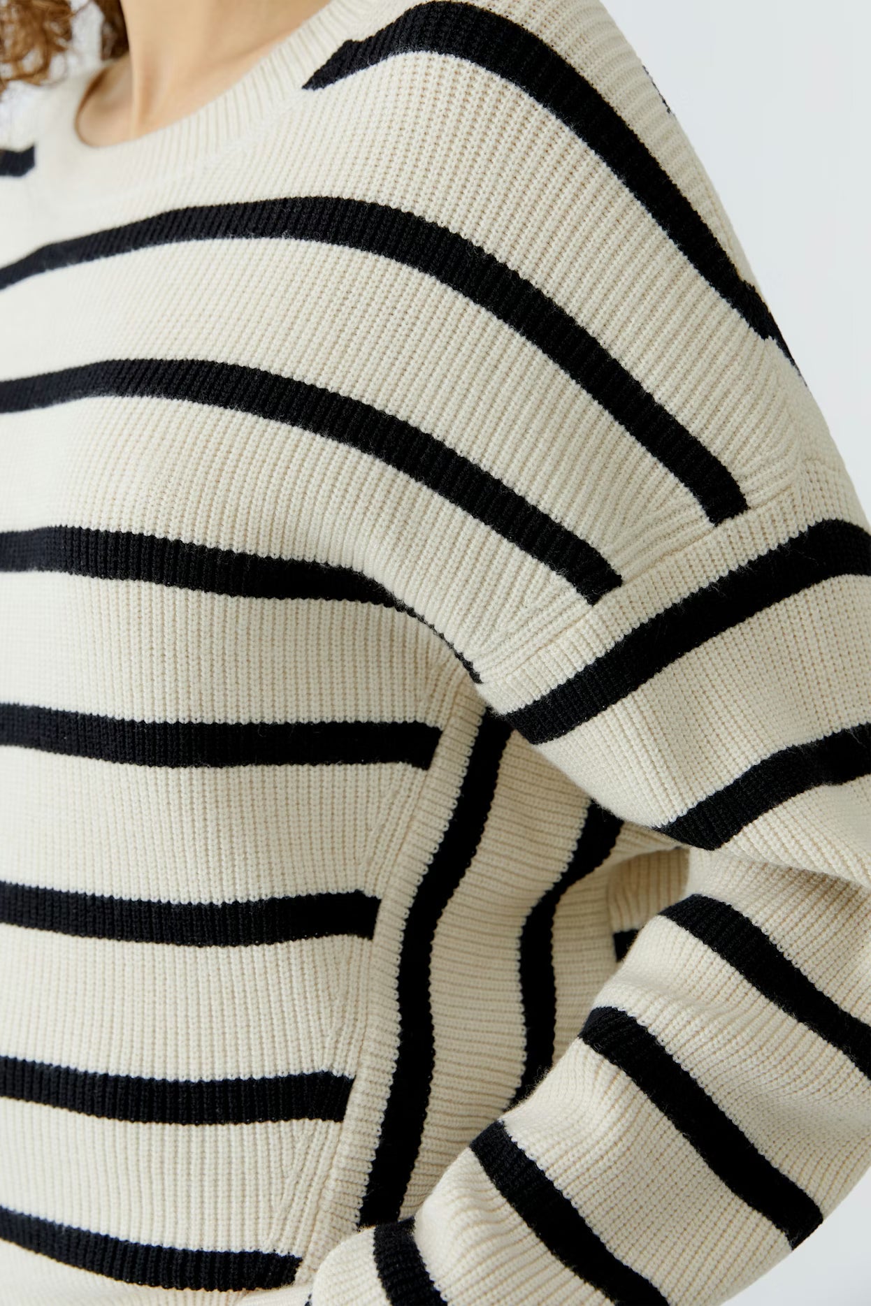 Oui Side Striped Sweater
