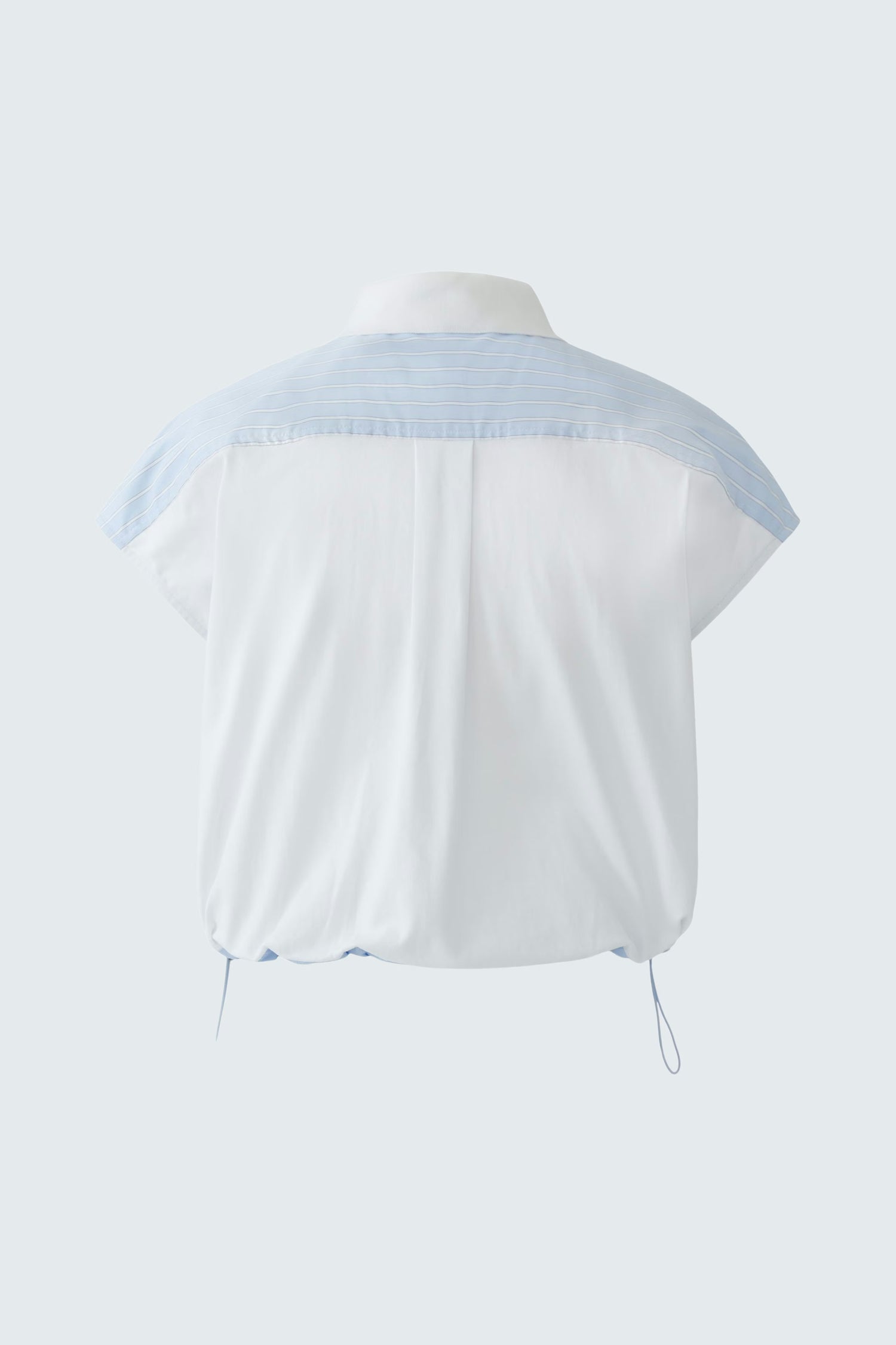 Oui Striped Blouse With Drawcord Style Bottom