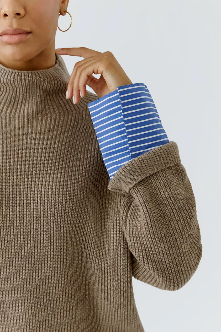 Oui Pullover With Fooler Cuff