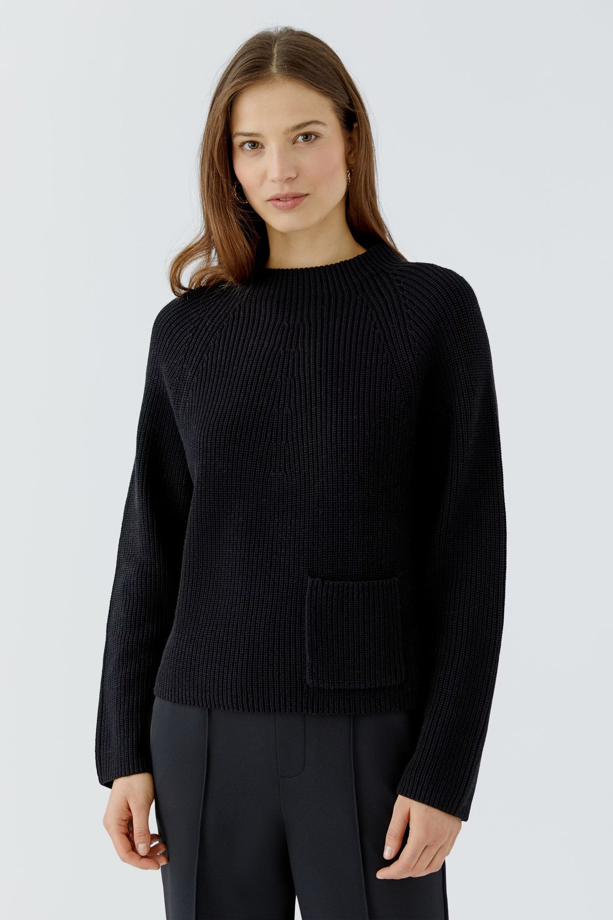 Oui Riya Cotton Pullover With Pocket