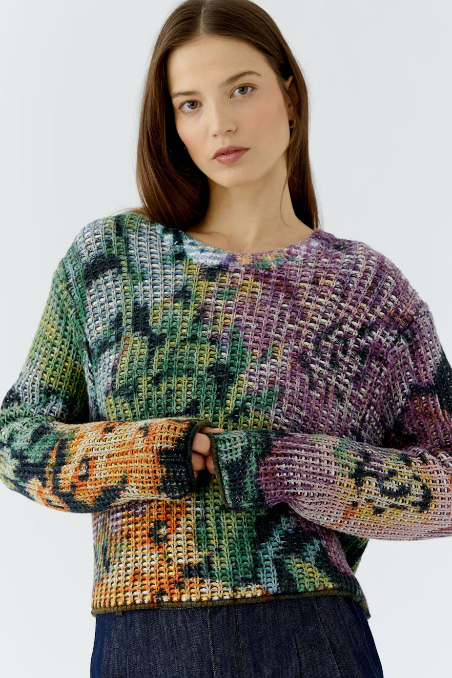 Oui Pixelated Pullover