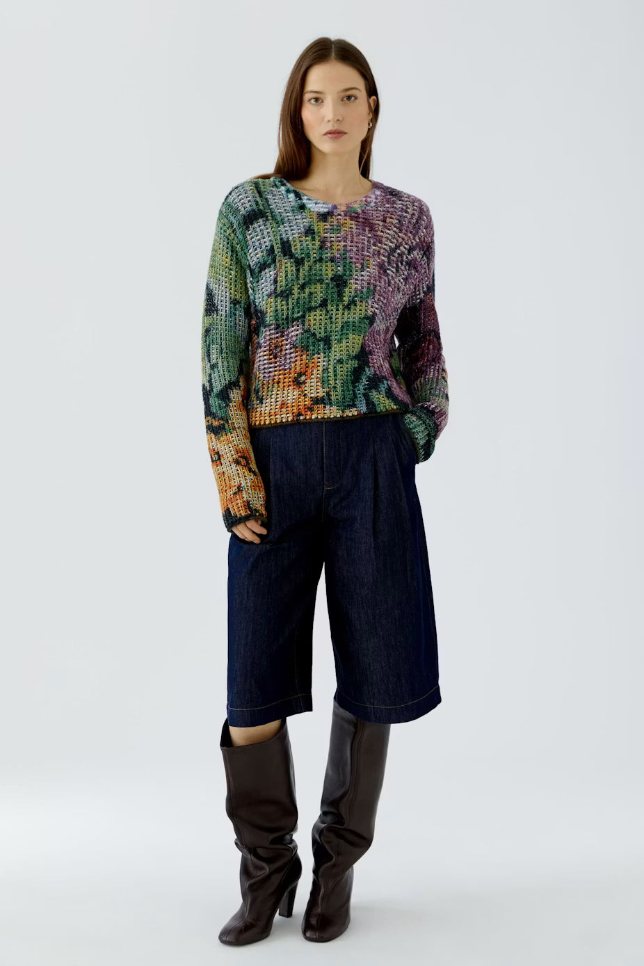 Oui Pixelated Pullover