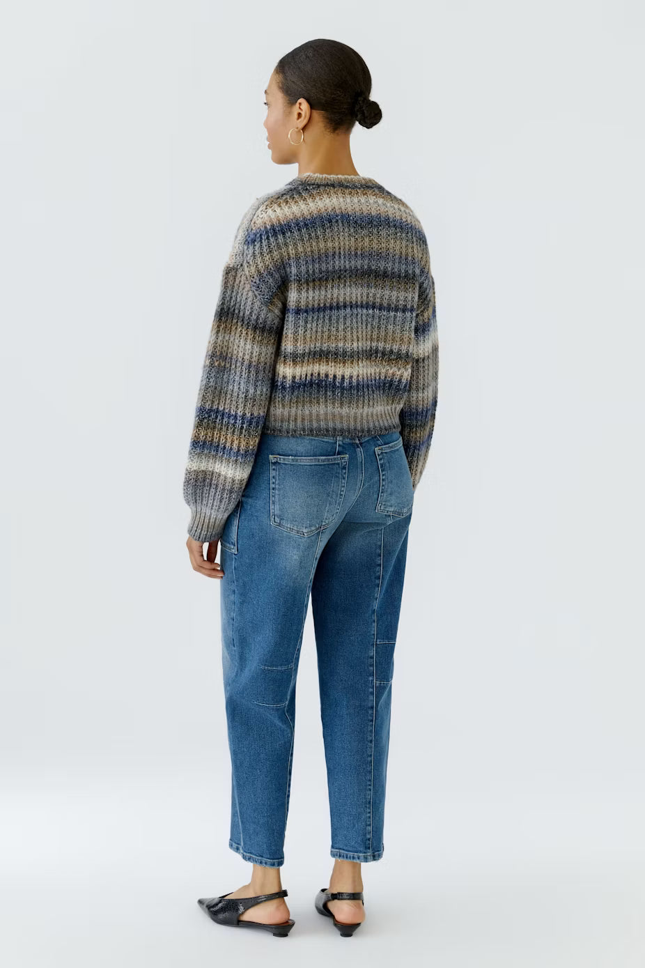 Oui Striped Pullover
