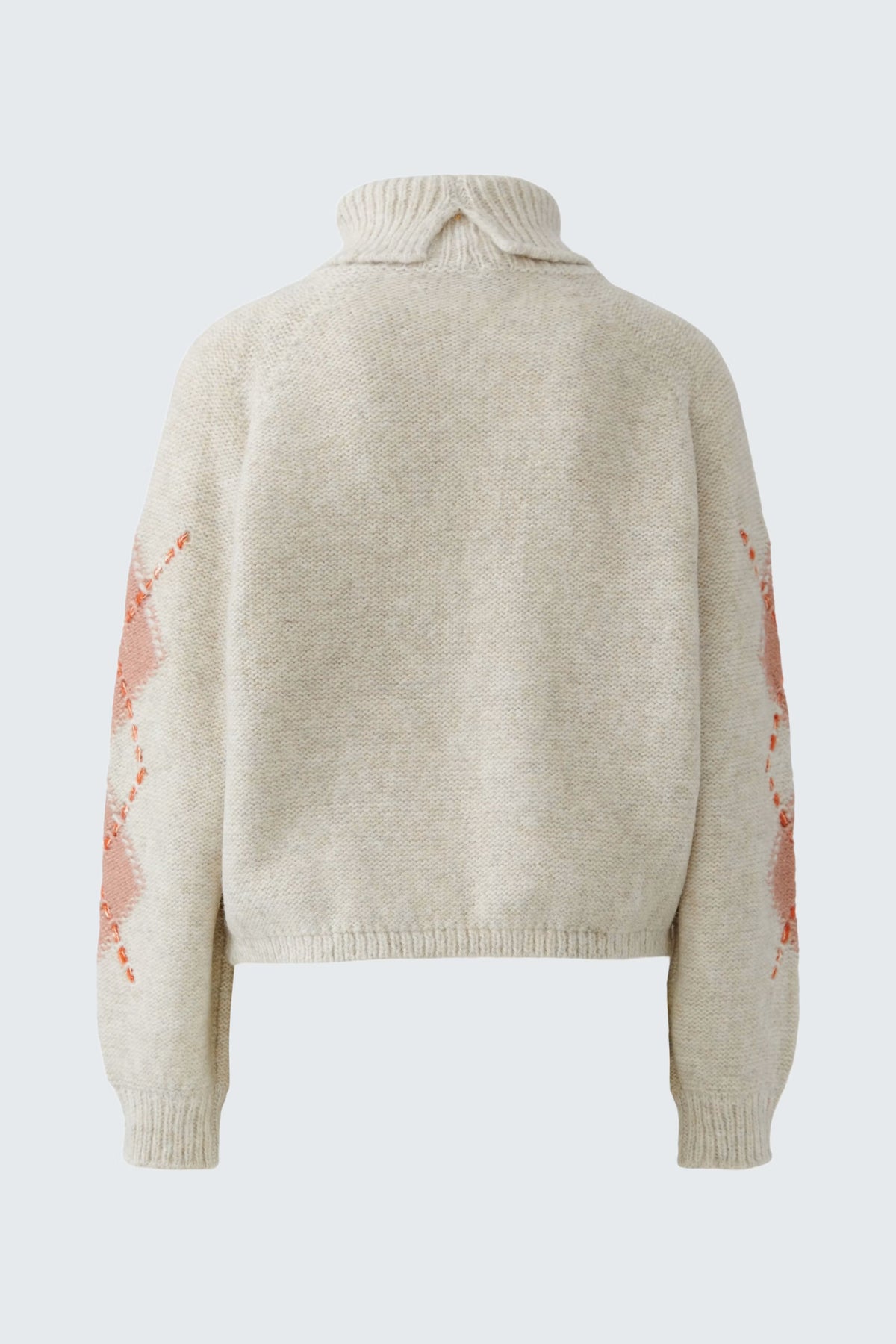 Oui Argyle Turtleneck