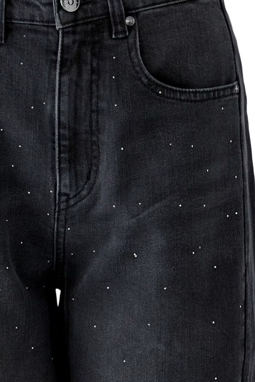 Oui Barrel Jeans With Studs
