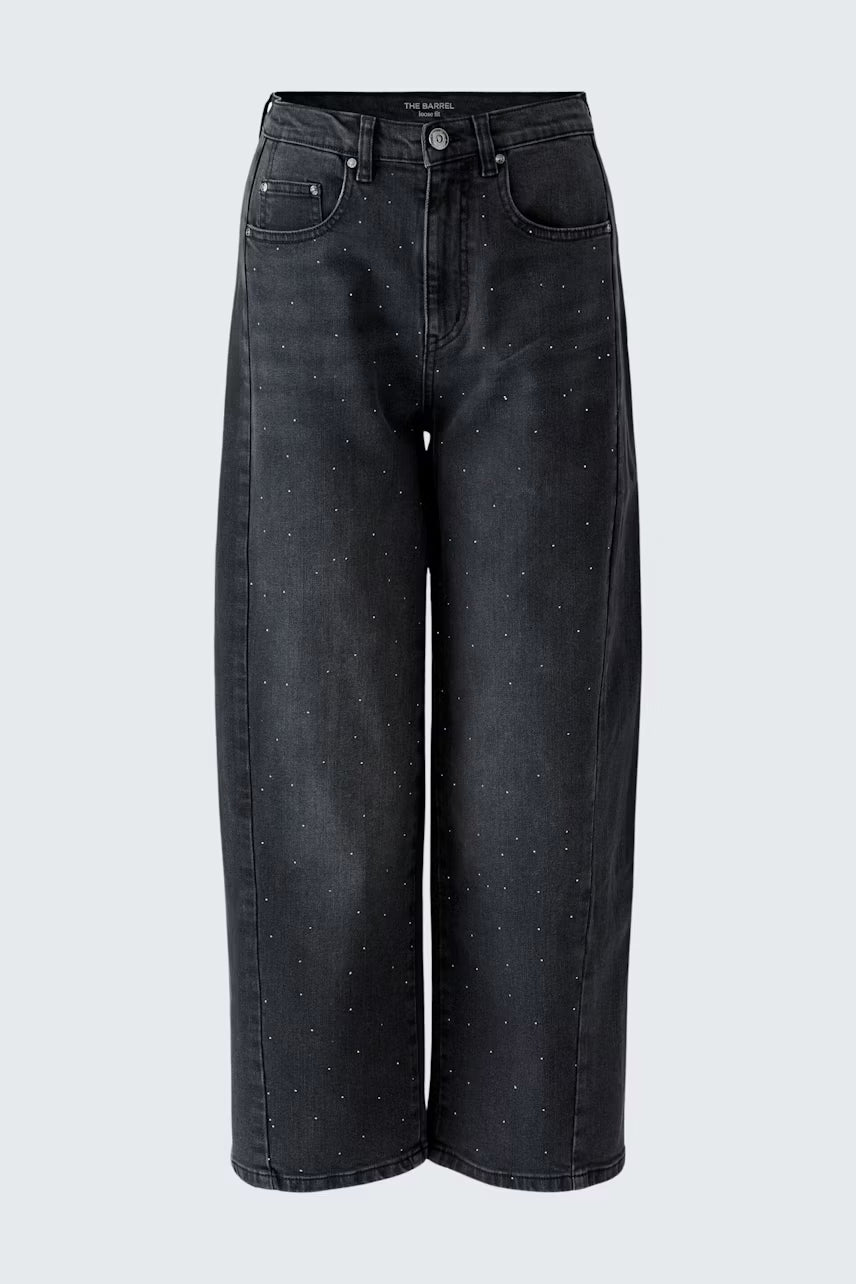 Oui Barrel Jeans With Studs