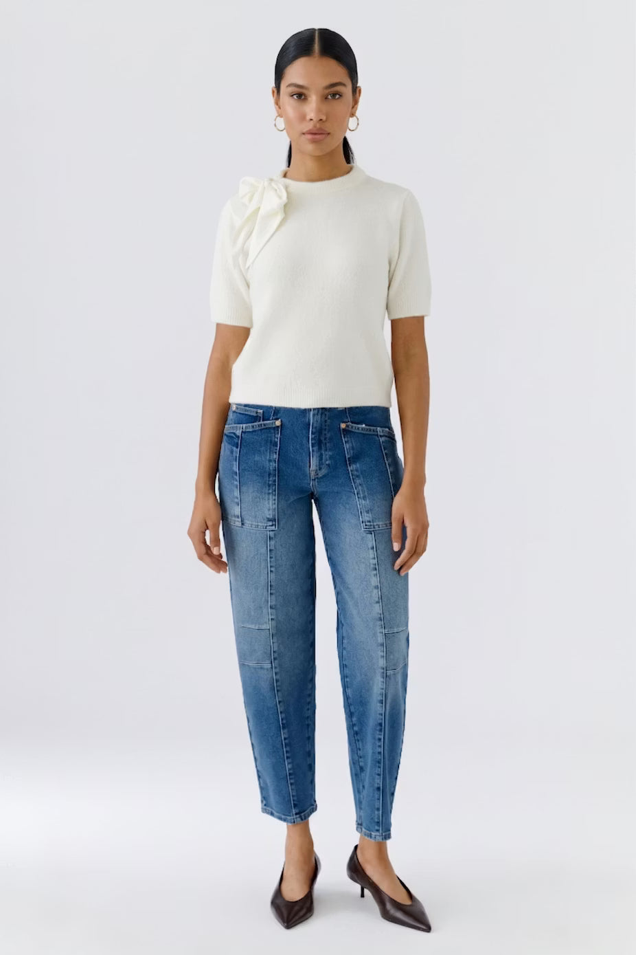 Oui Barrel Leg Jeans