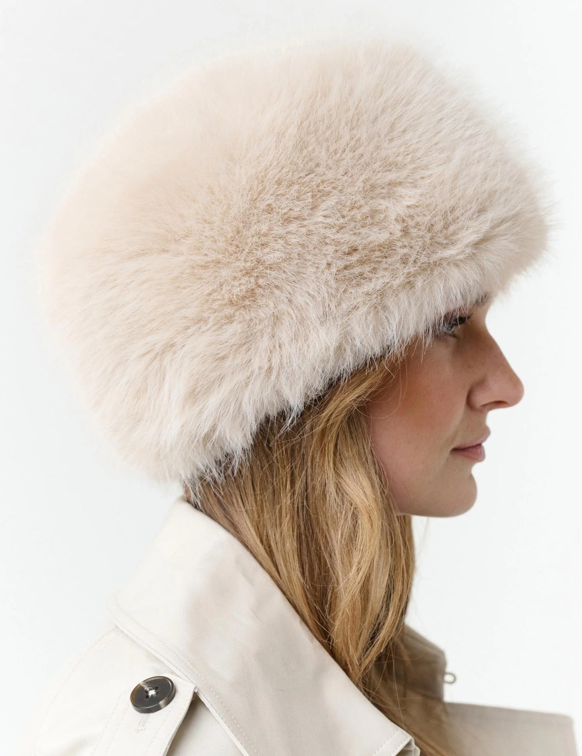 Fraas Loevenich Faux Fur Pillbox Hat