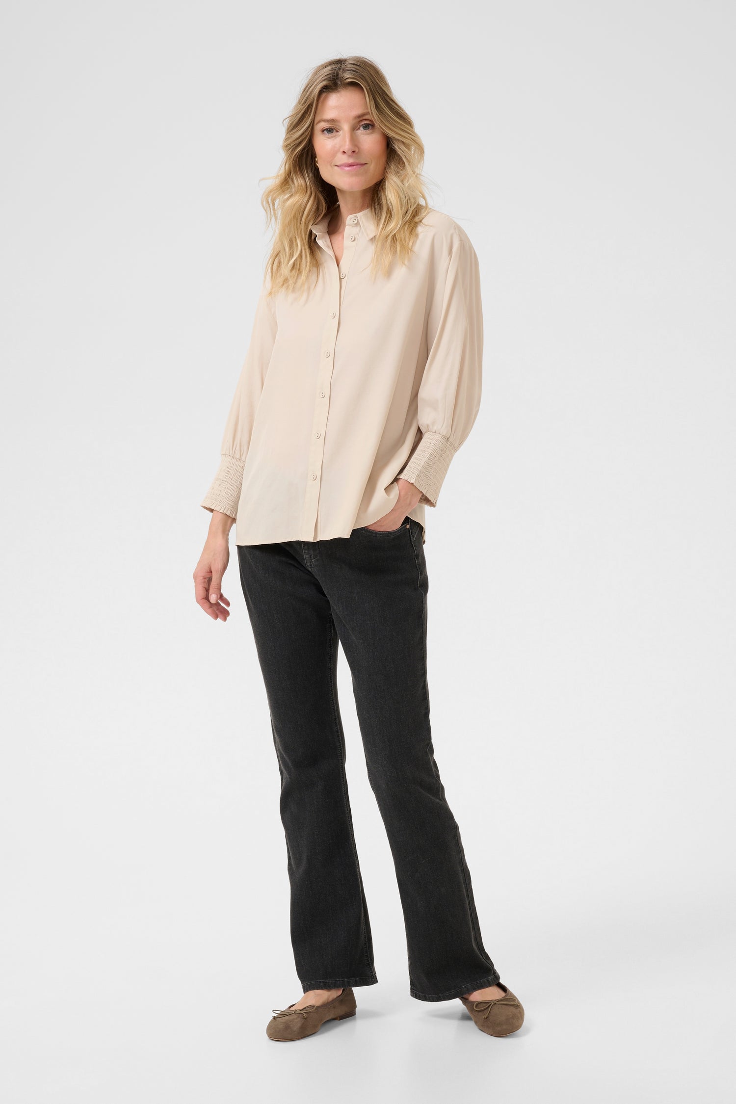 Cream Nola Blouse