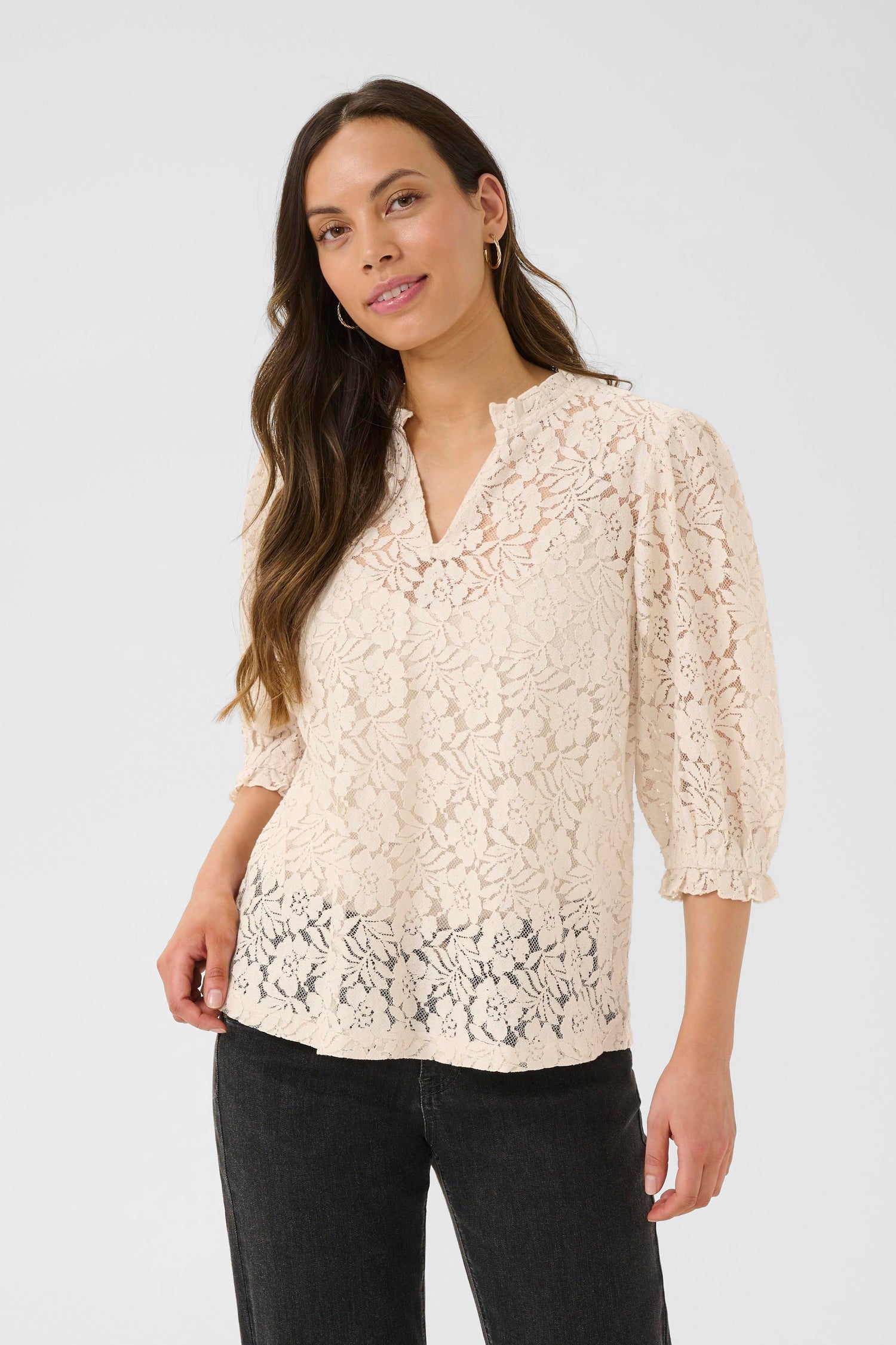 Cream Kaspis Blouse