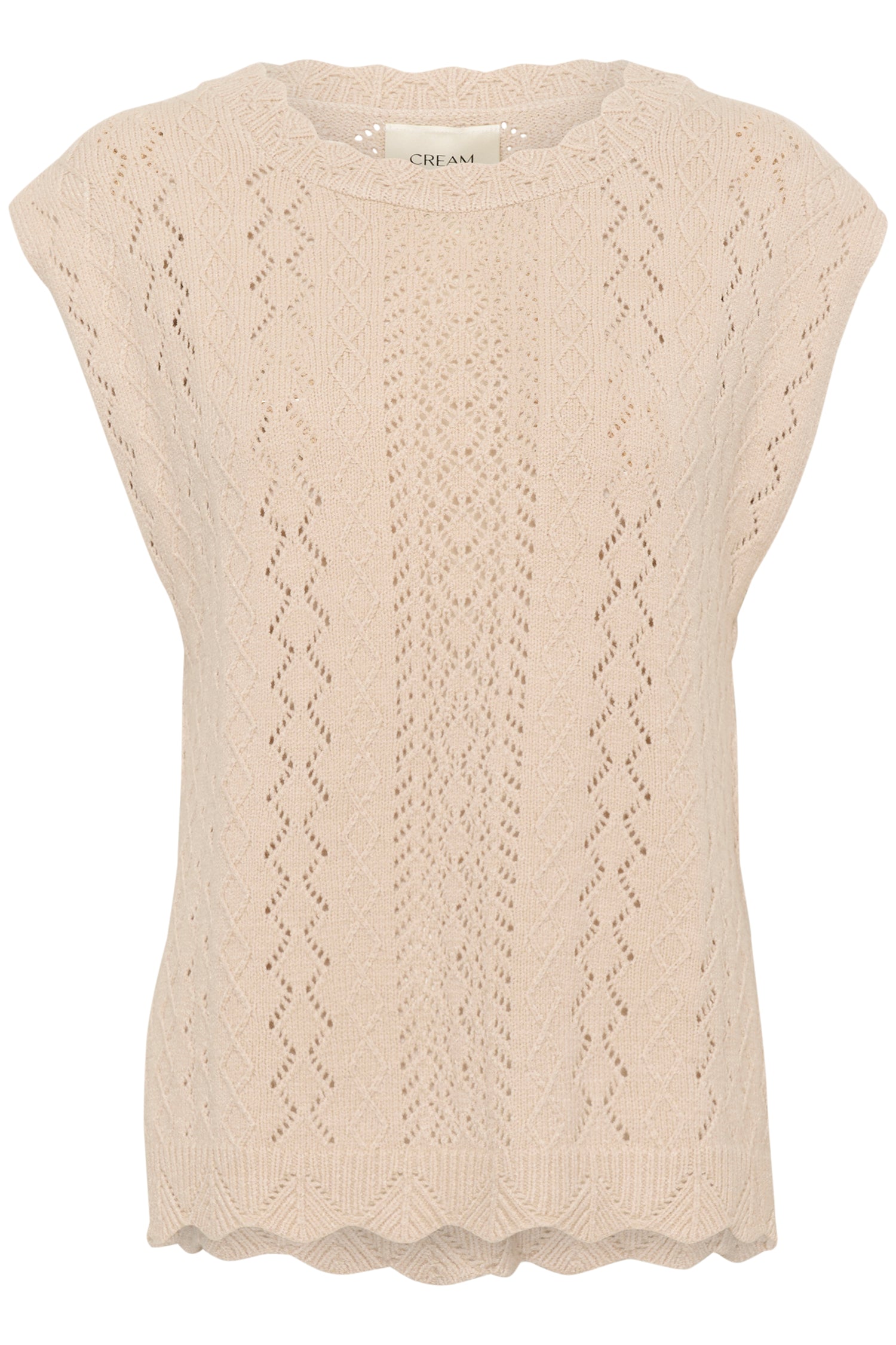 Cream Gattie Knit Vest