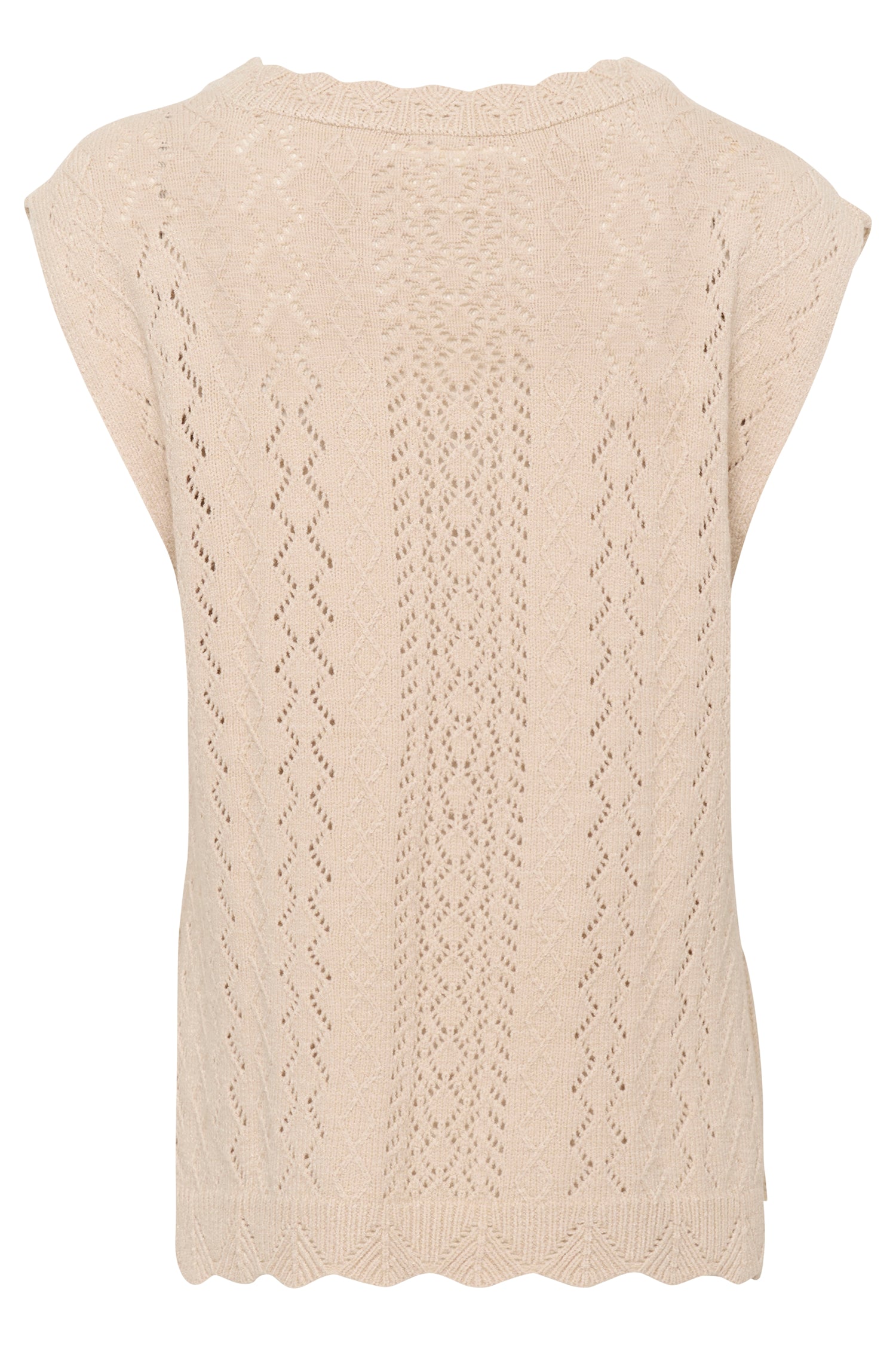 Cream Gattie Knit Vest