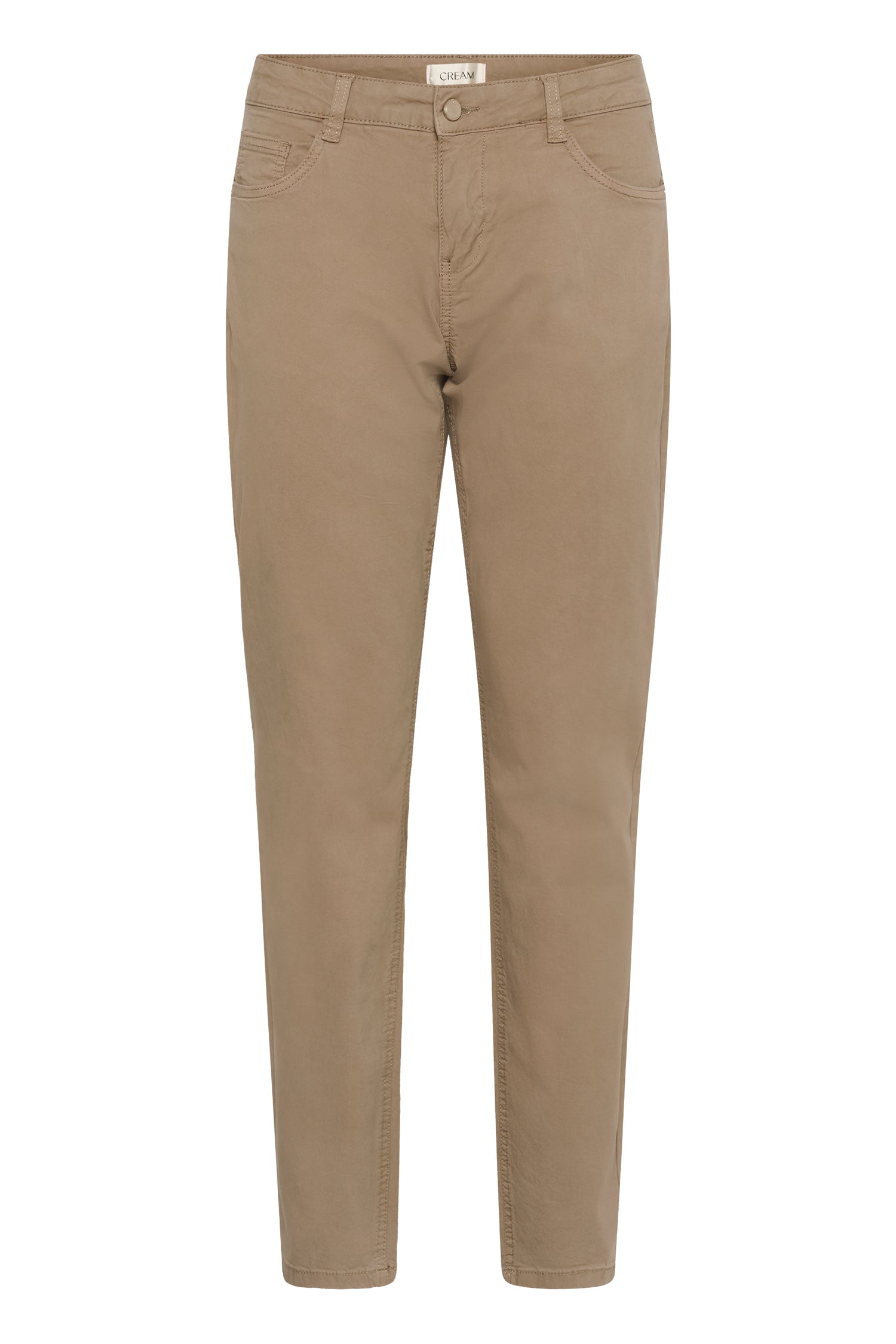 Cream Berta Twill Pant- Coco Fit