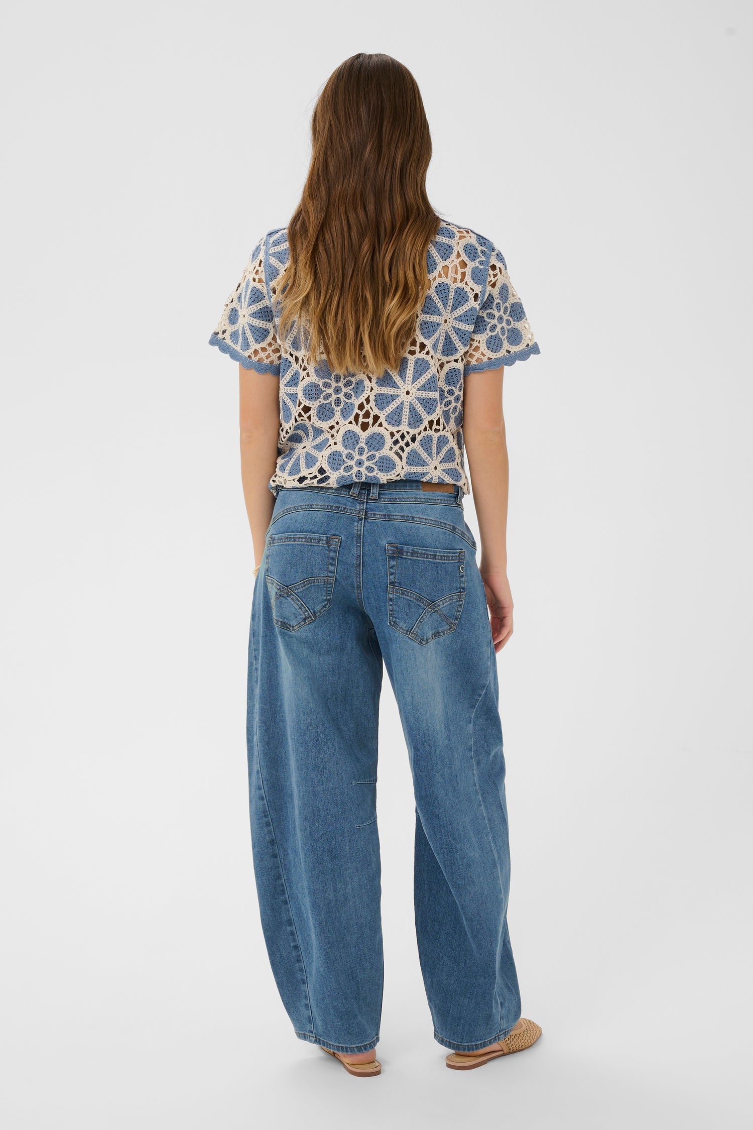 Cream Bahren Barrel Jeans