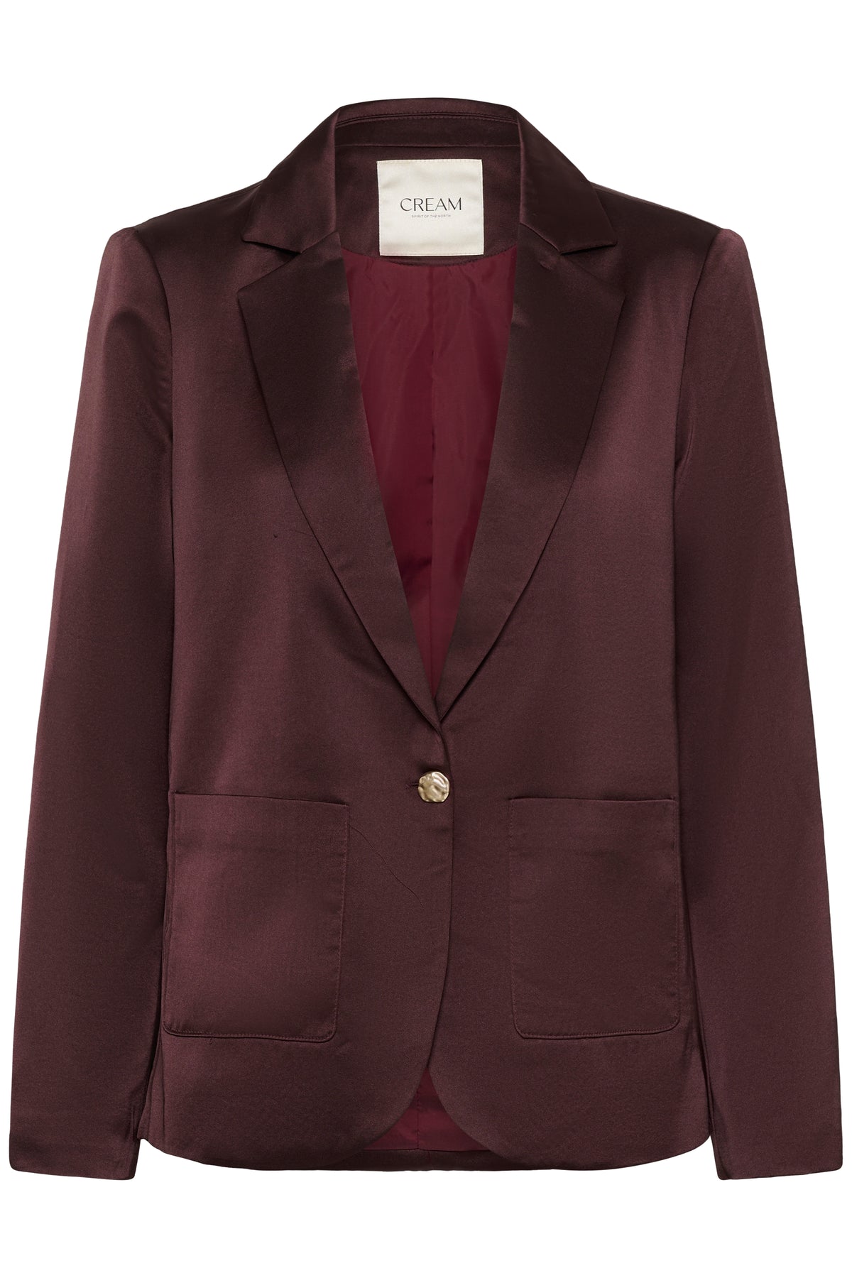Cream Cocamia Satin Blazer (Fudge)