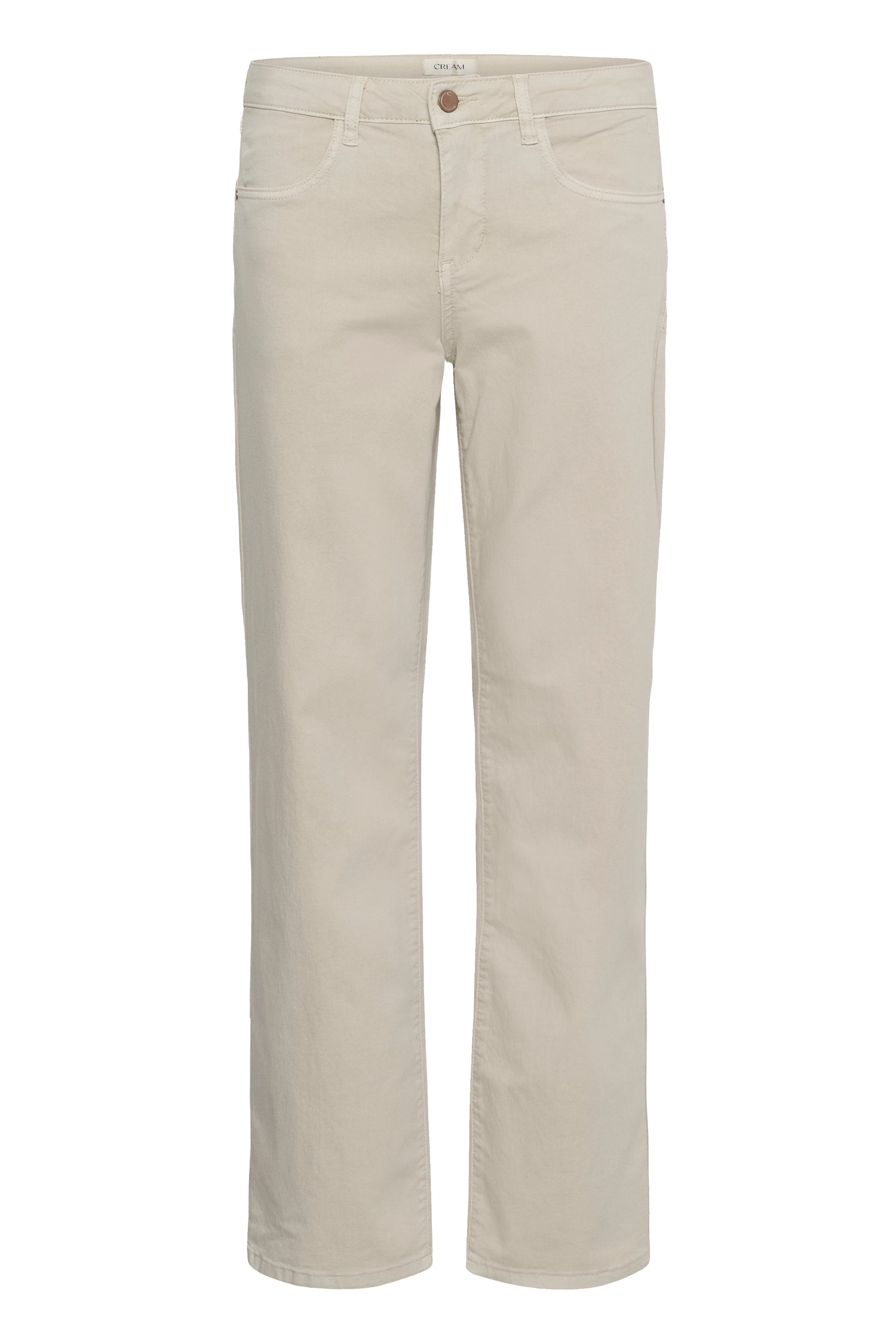 Cream Sophia Twill Pant- Coco Fit