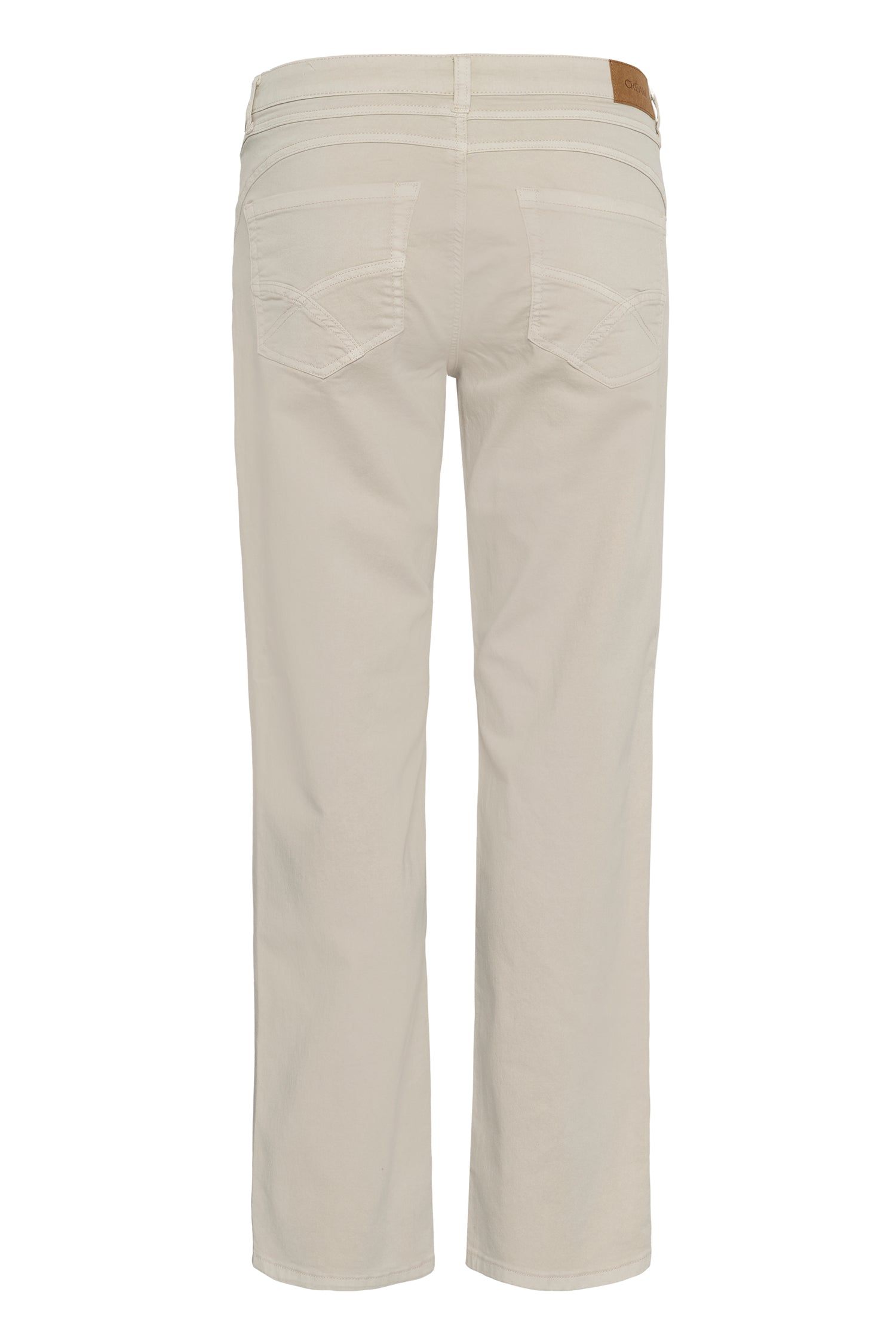 Cream Sophia Twill Pant- Coco Fit