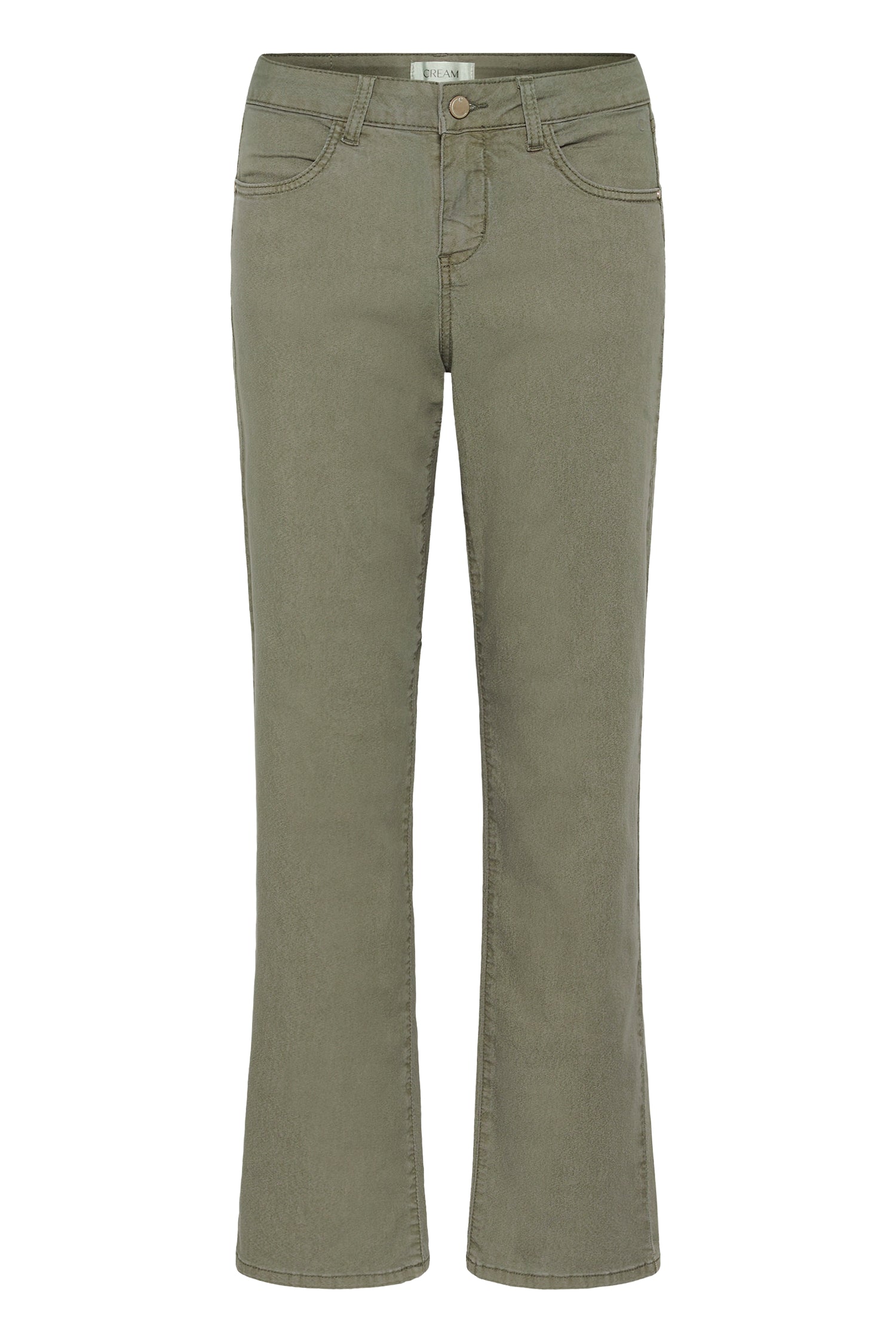 Cream Sophia Twill Pant- Coco Fit