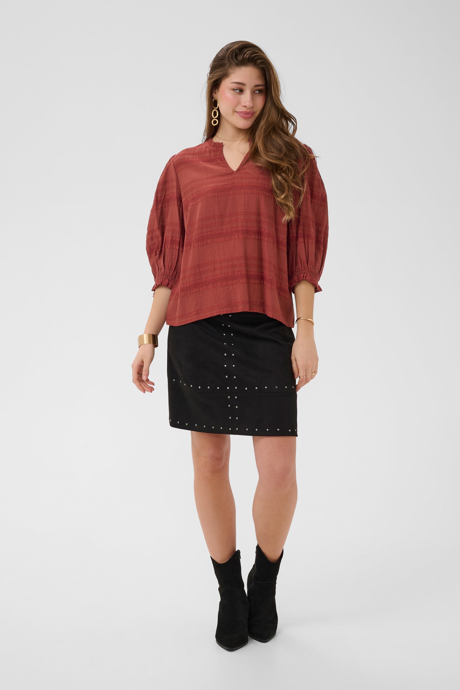 Cream Lyc Blouse