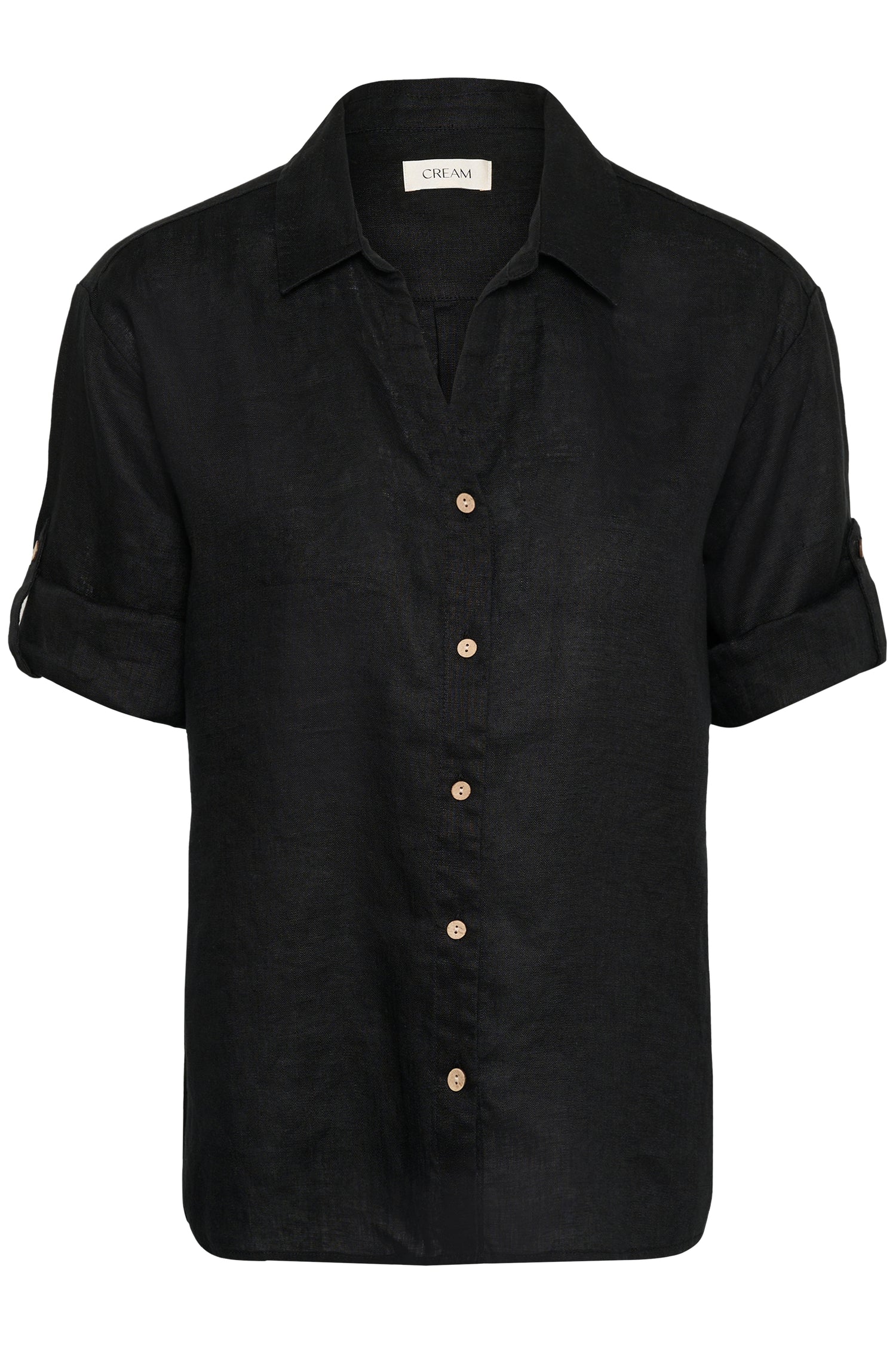 Cream Bellis Linen Shirt