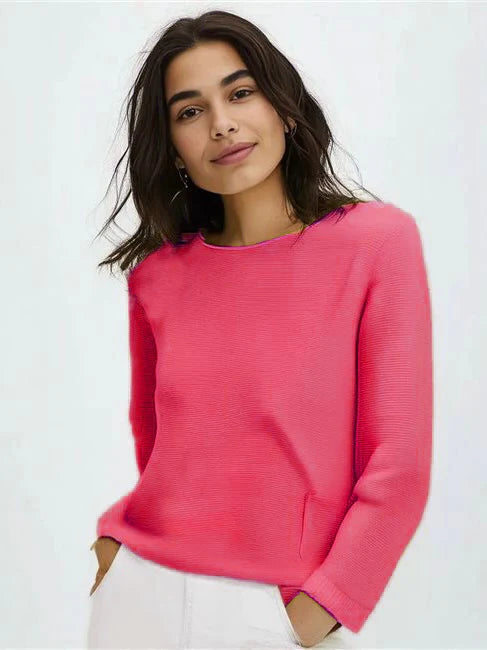 Gerry Weber Ribbed Pullover With Pocket