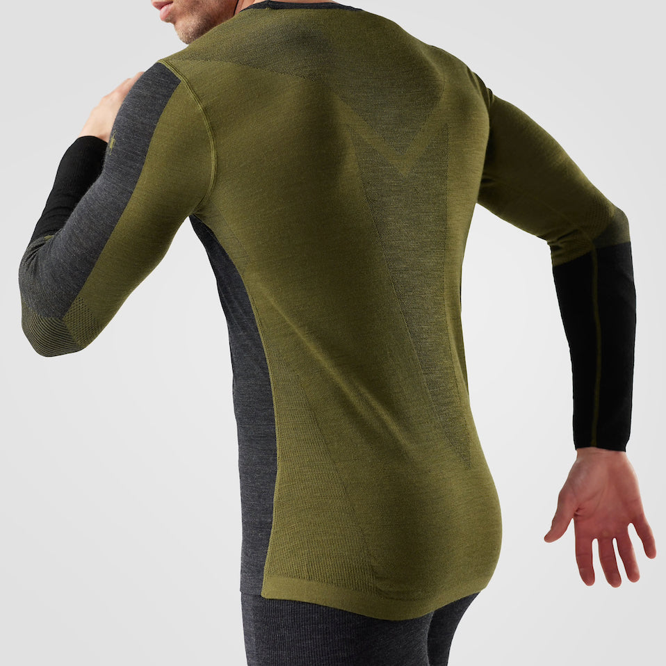 Smartwool Men's Intraknit Thermal Merino Base Layer Colourblock Crew