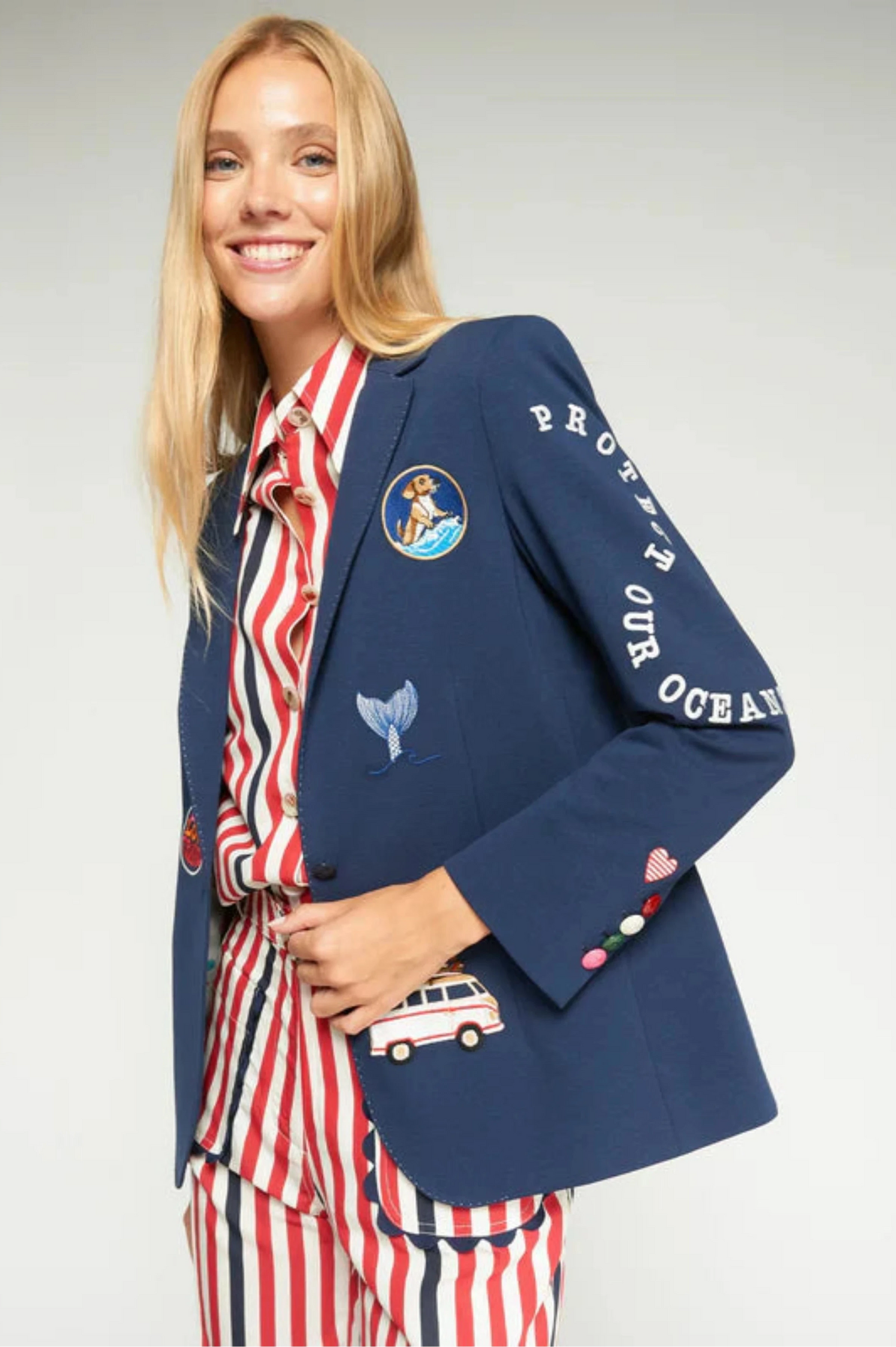 Vilagallo Save Our Oceans Blazer