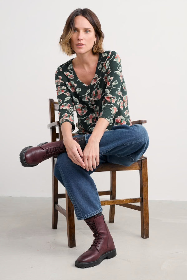 Seasalt Studio Glass 3/4 Sleeve Top